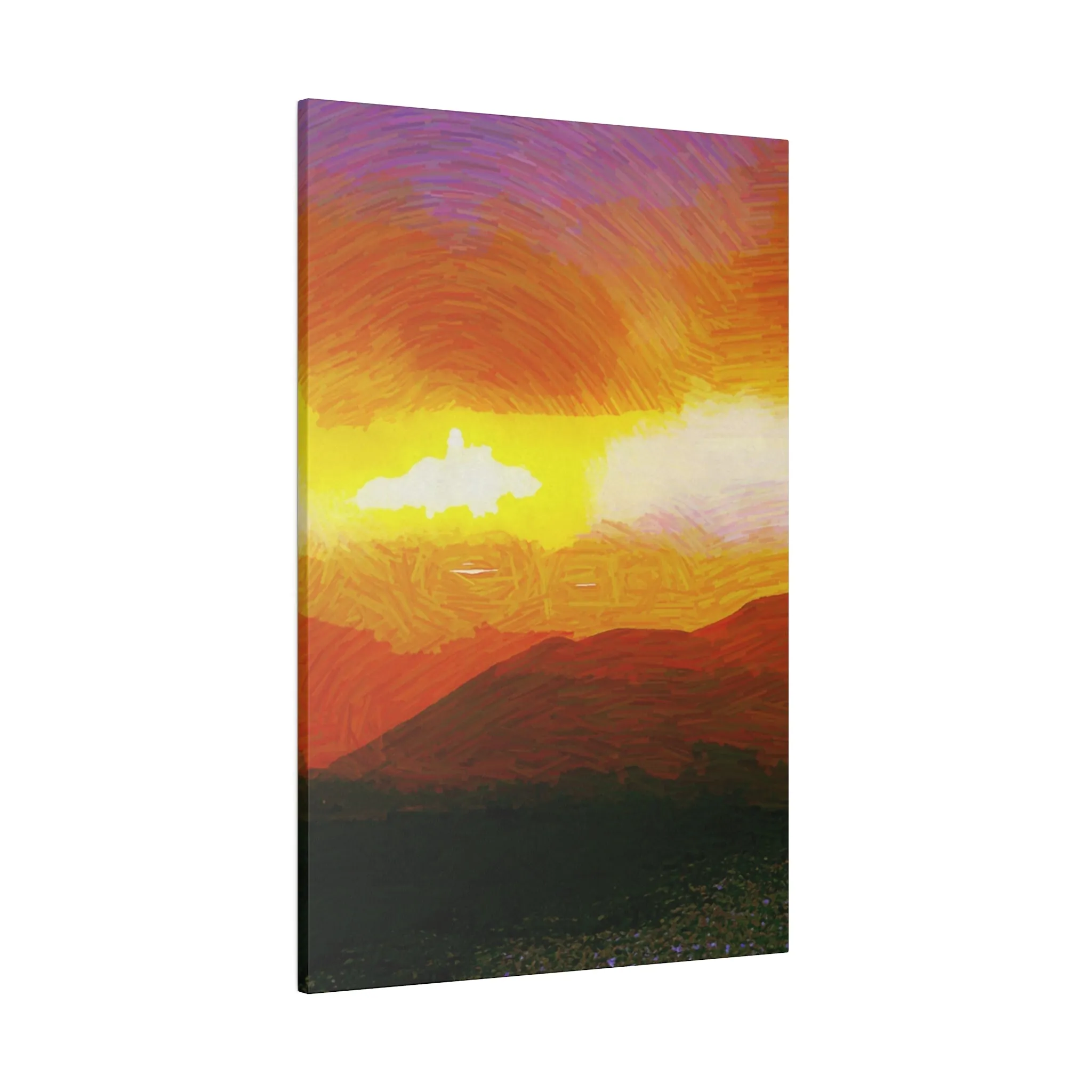 Canvas Print in Multiple Portrait Sizes from the Sunset Series at Intriguing Vistas