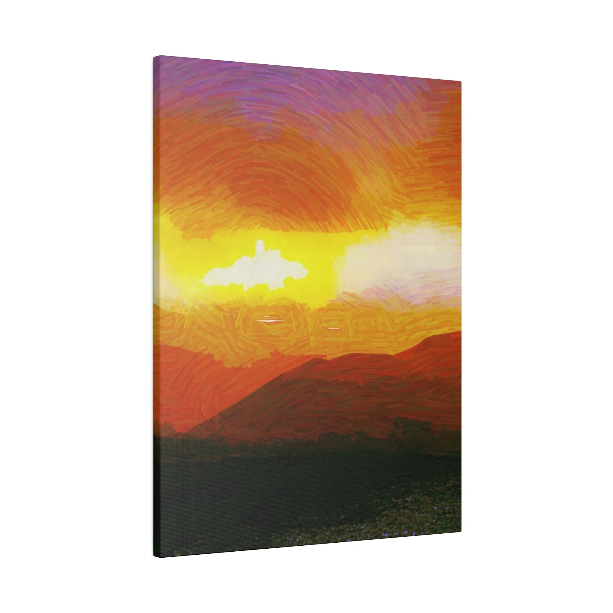 Canvas Print in Multiple Portrait Sizes from the Sunset Series at Intriguing Vistas