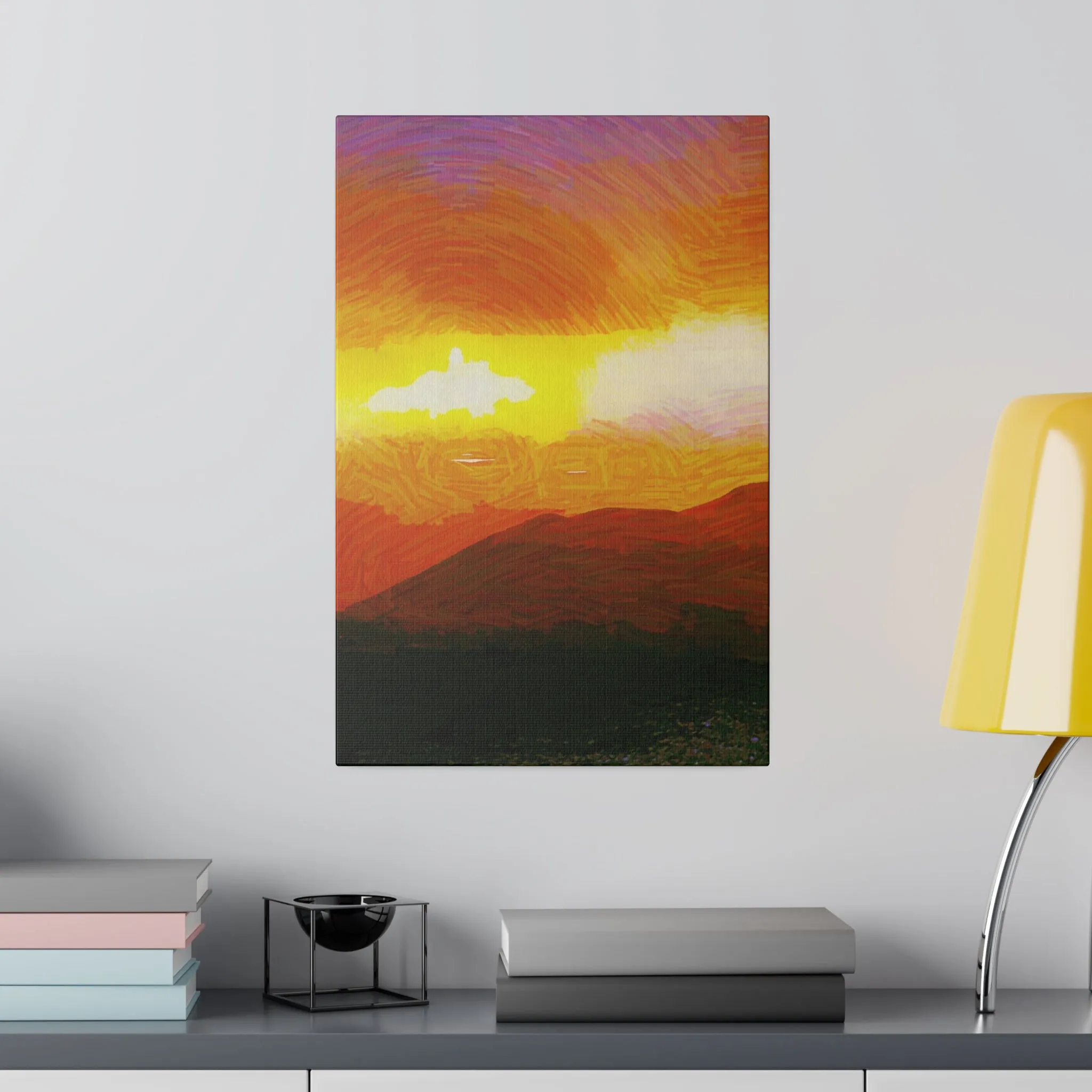 Canvas Print in Multiple Portrait Sizes from the Sunset Series at Intriguing Vistas