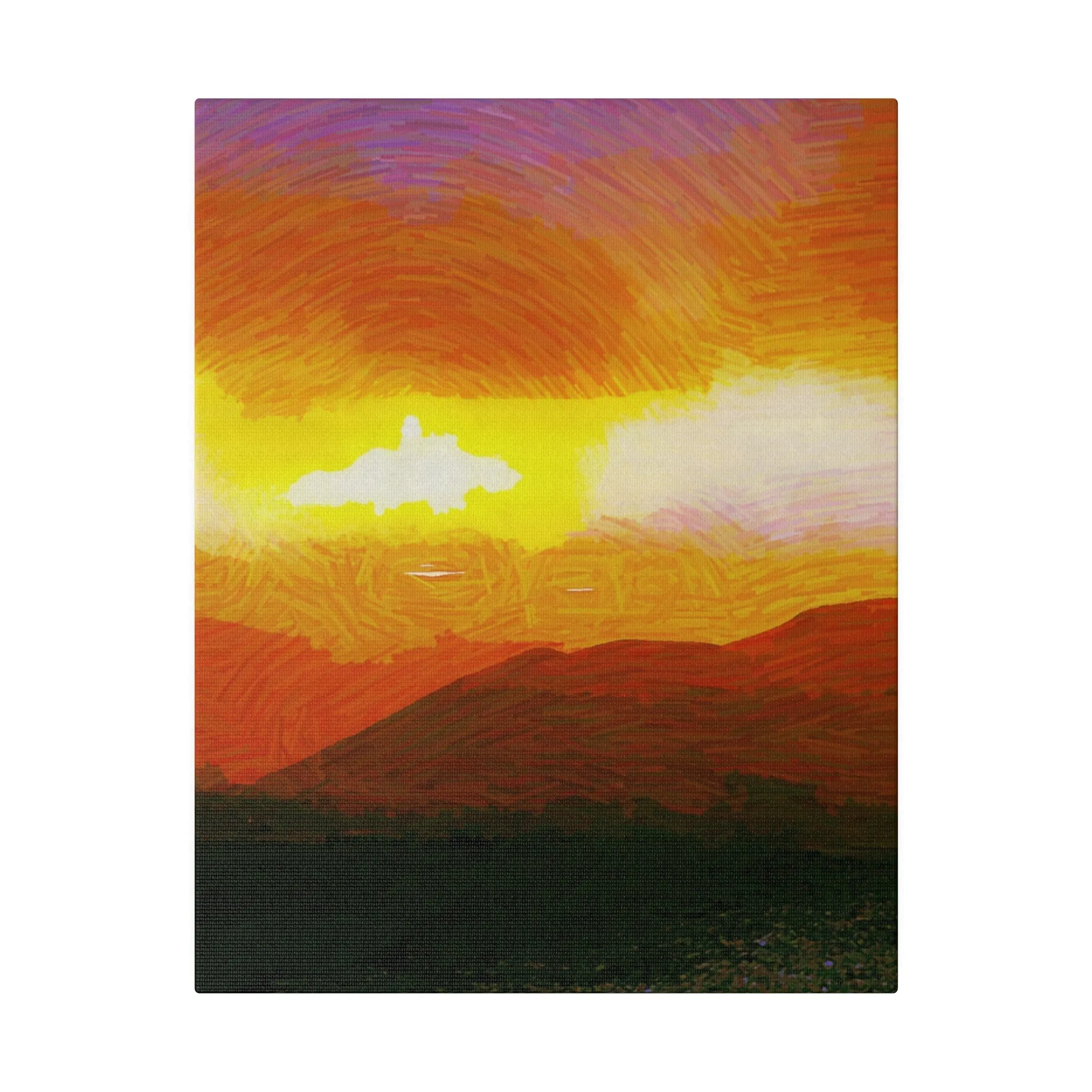 Canvas Print in Multiple Portrait Sizes from the Sunset Series at Intriguing Vistas