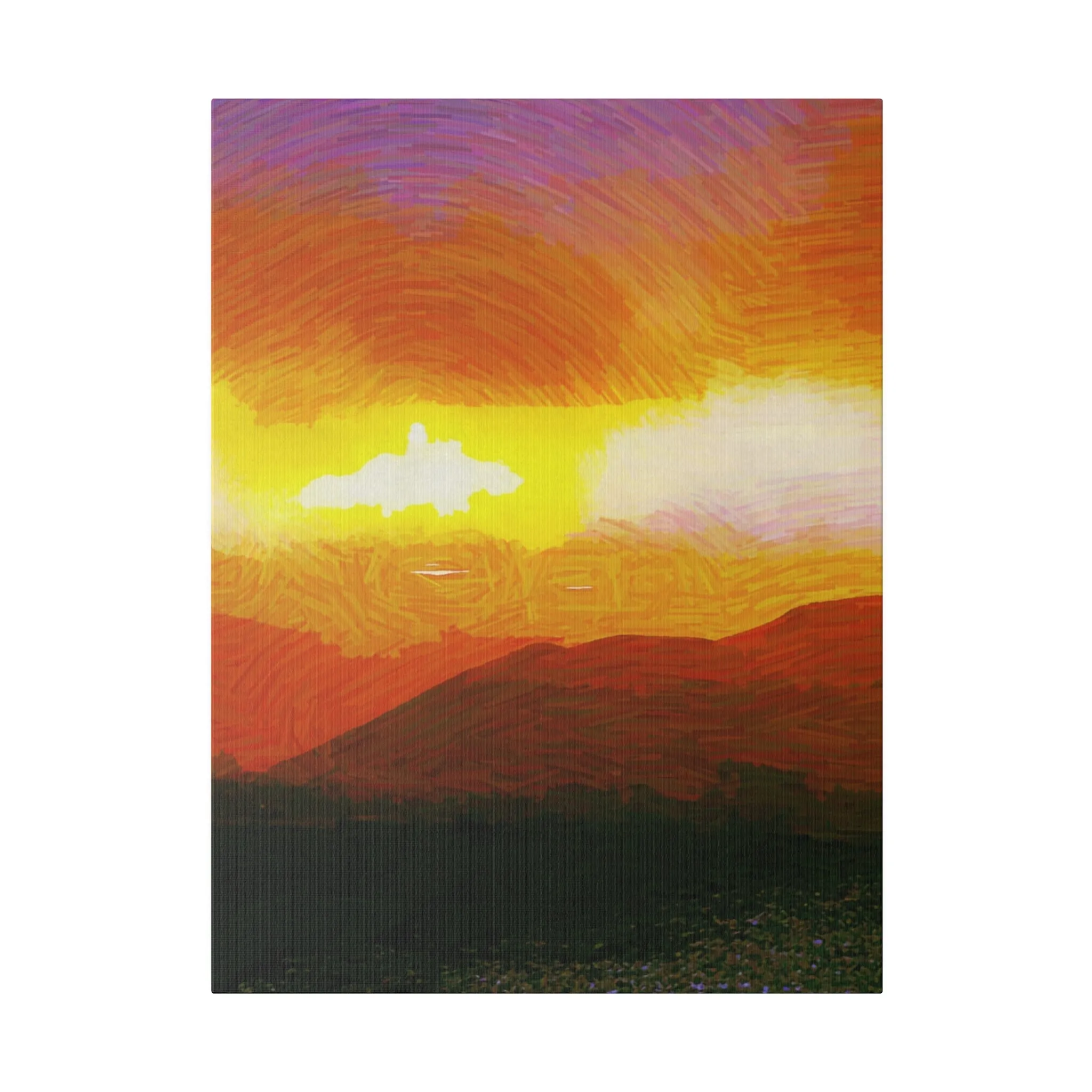 Canvas Print in Multiple Portrait Sizes from the Sunset Series at Intriguing Vistas