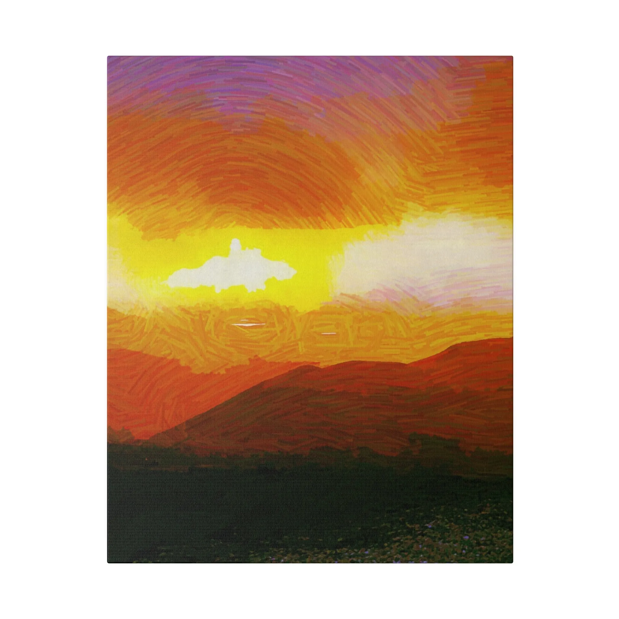 Canvas Print in Multiple Portrait Sizes from the Sunset Series at Intriguing Vistas