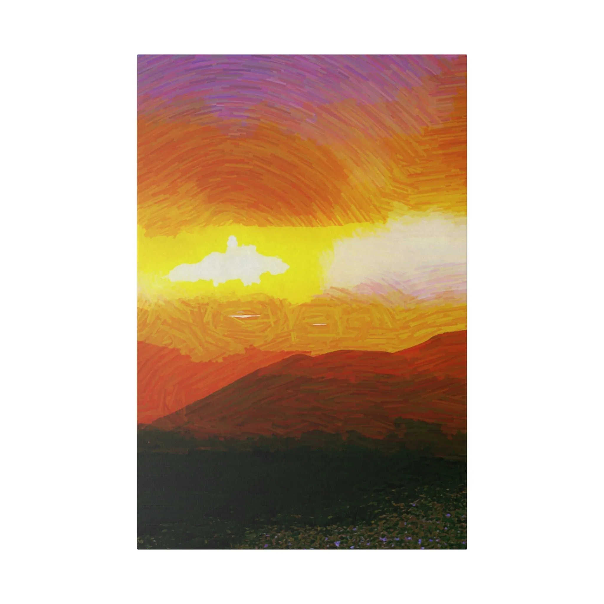 Canvas Print in Multiple Portrait Sizes from the Sunset Series at Intriguing Vistas