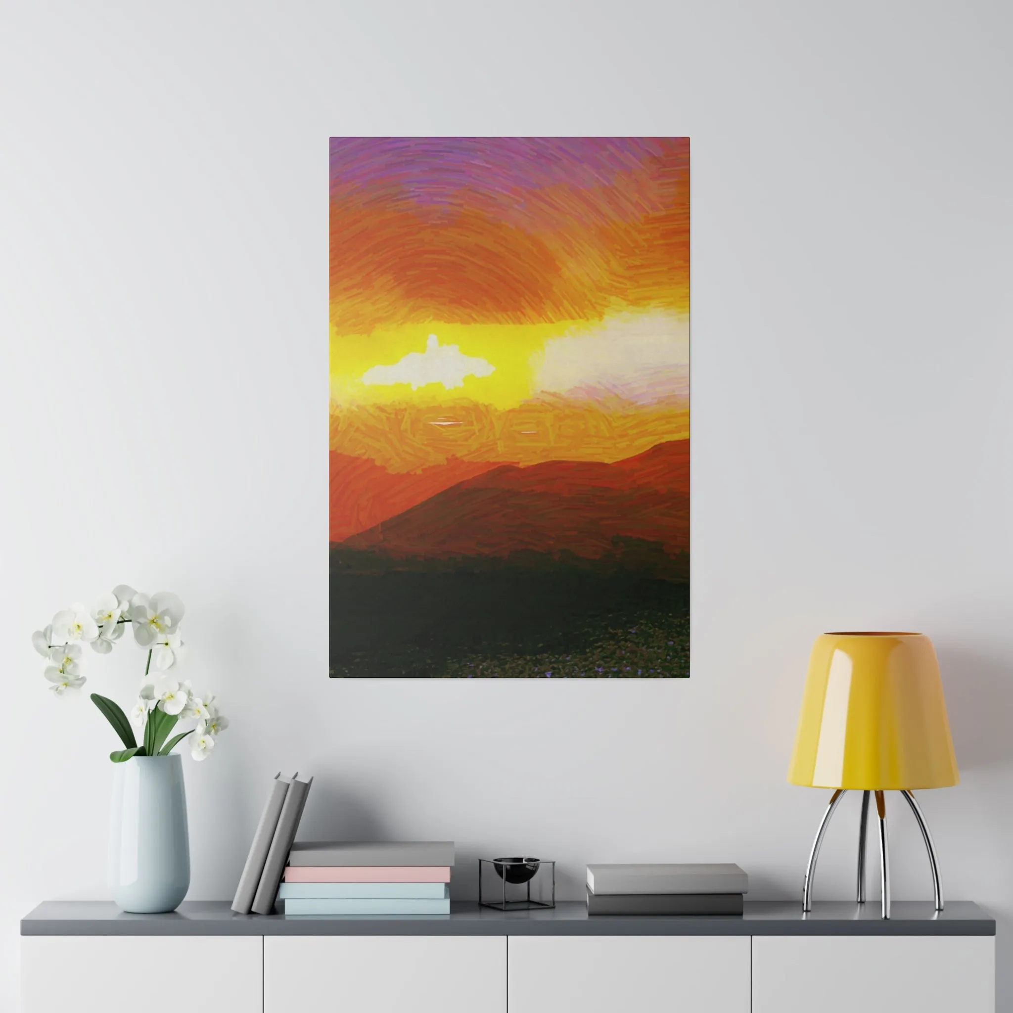 Canvas Print in Multiple Portrait Sizes from the Sunset Series at Intriguing Vistas