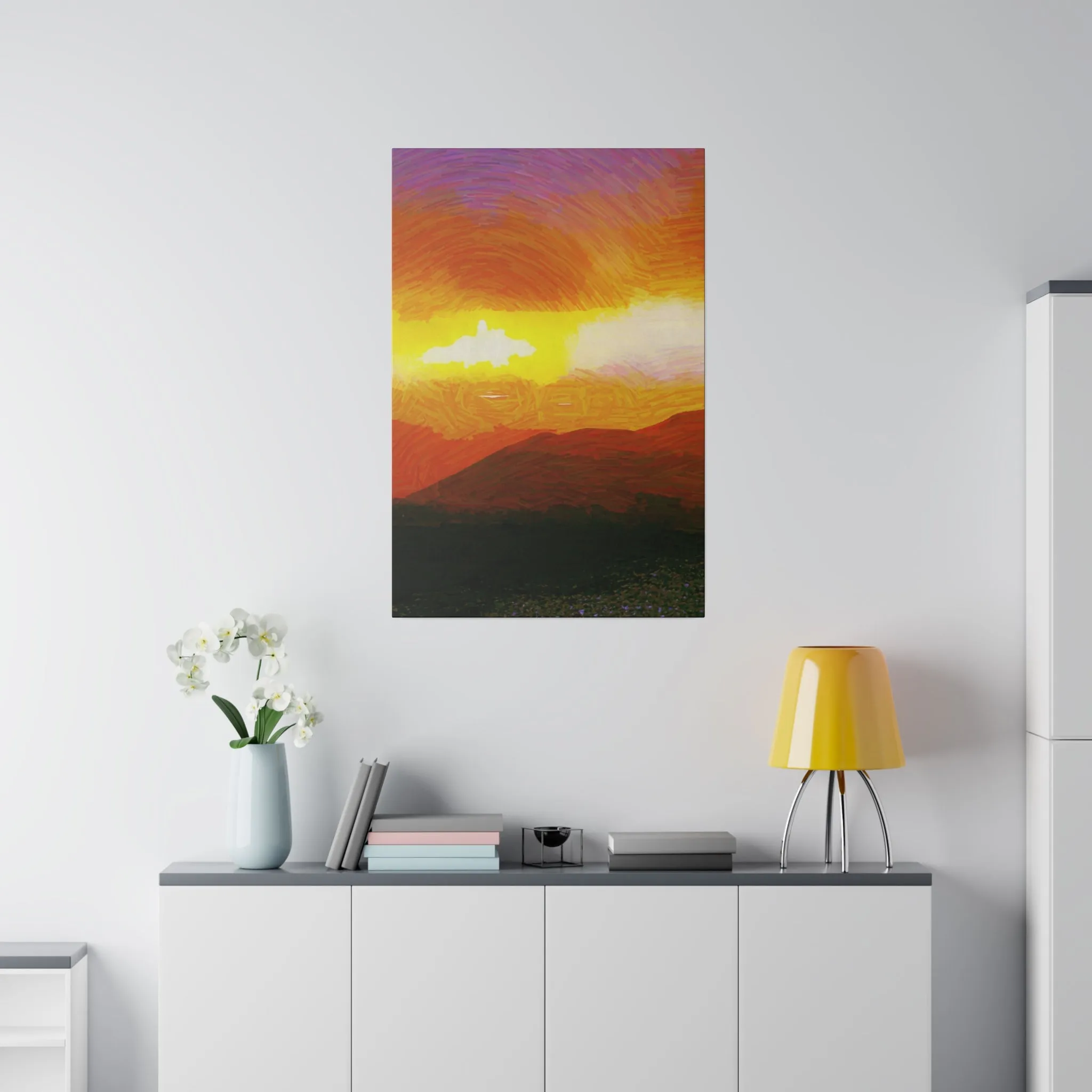 Canvas Print in Multiple Portrait Sizes from the Sunset Series at Intriguing Vistas