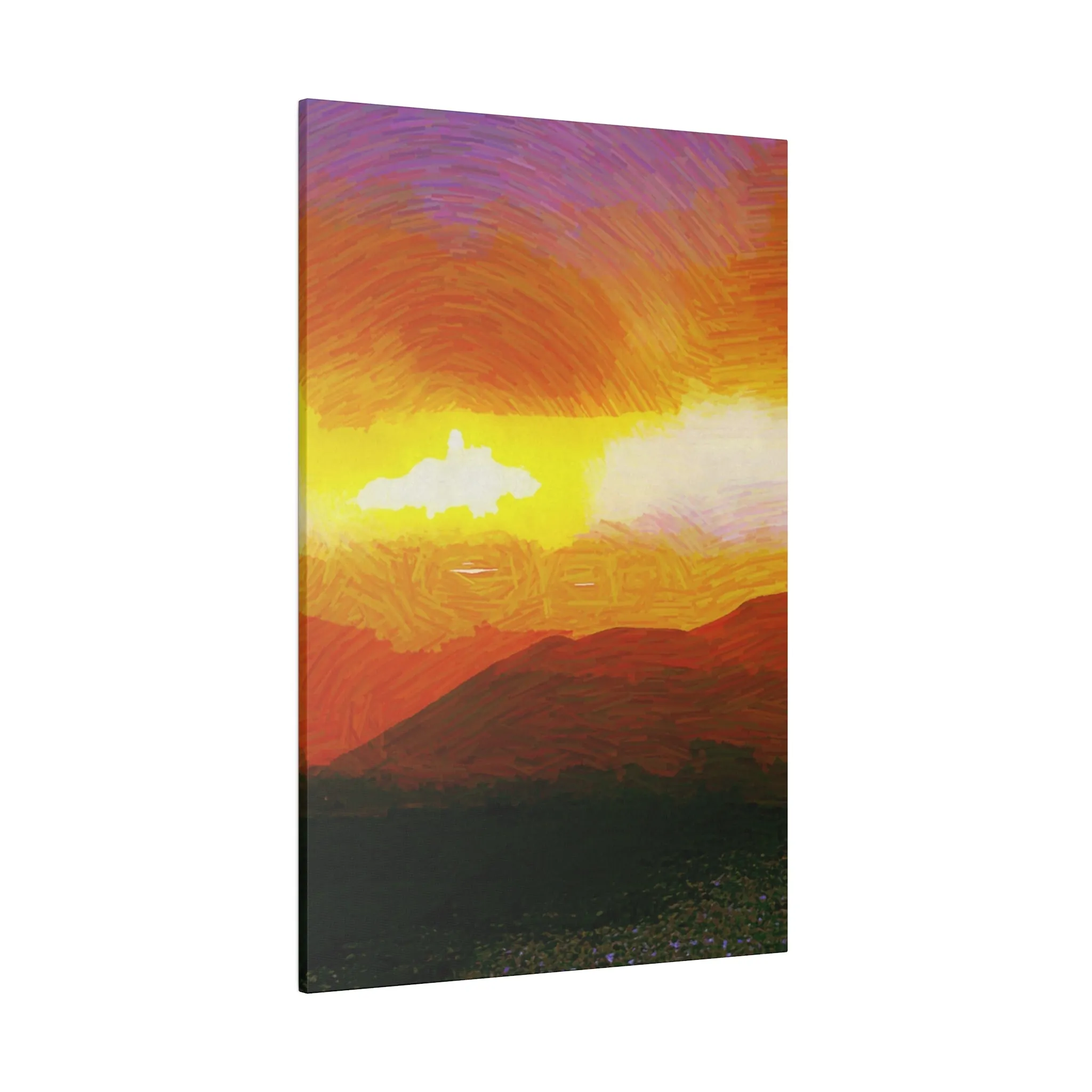 Canvas Print in Multiple Portrait Sizes from the Sunset Series at Intriguing Vistas
