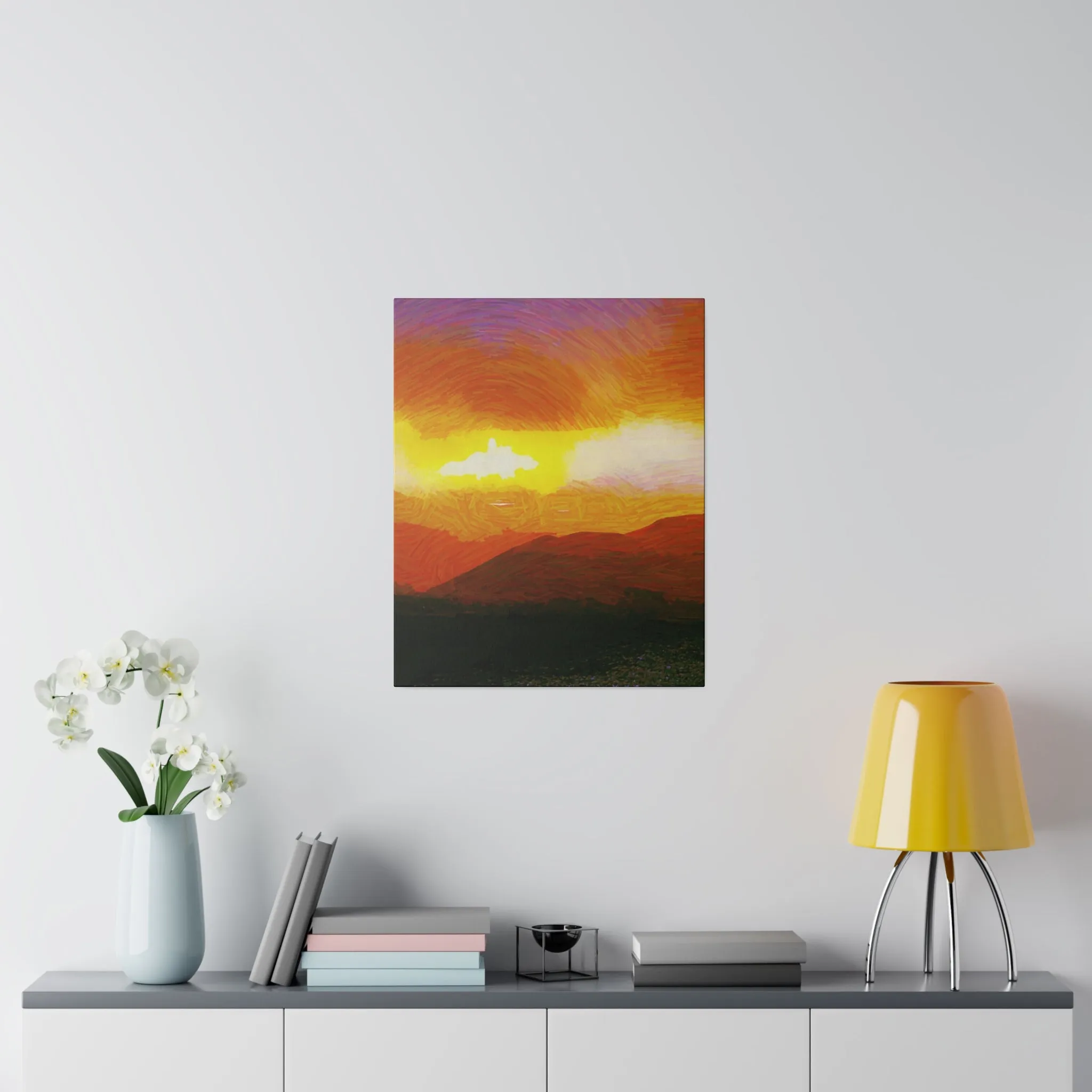 Canvas Print in Multiple Portrait Sizes from the Sunset Series at Intriguing Vistas