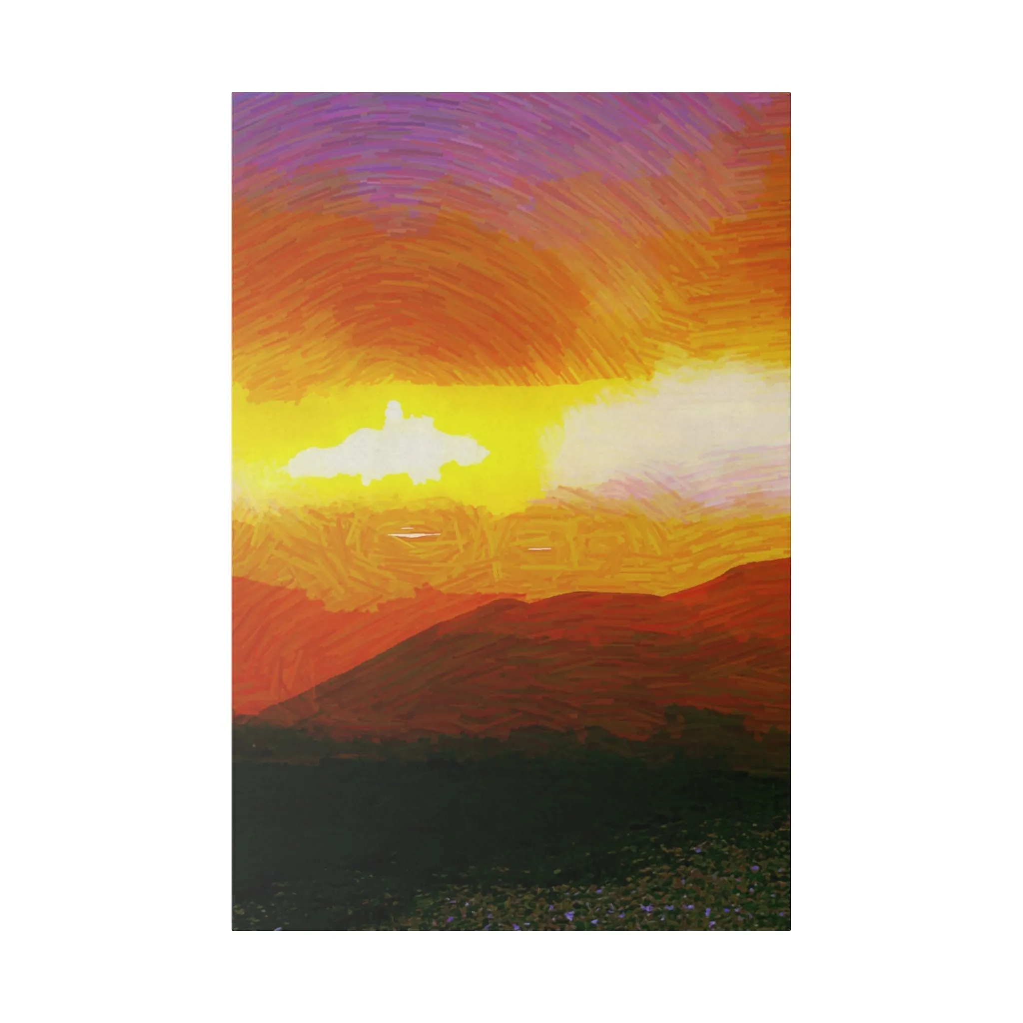 Canvas Print in Multiple Portrait Sizes from the Sunset Series at Intriguing Vistas