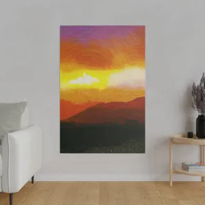 Canvas Print in Multiple Portrait Sizes from the Sunset Series at Intriguing Vistas