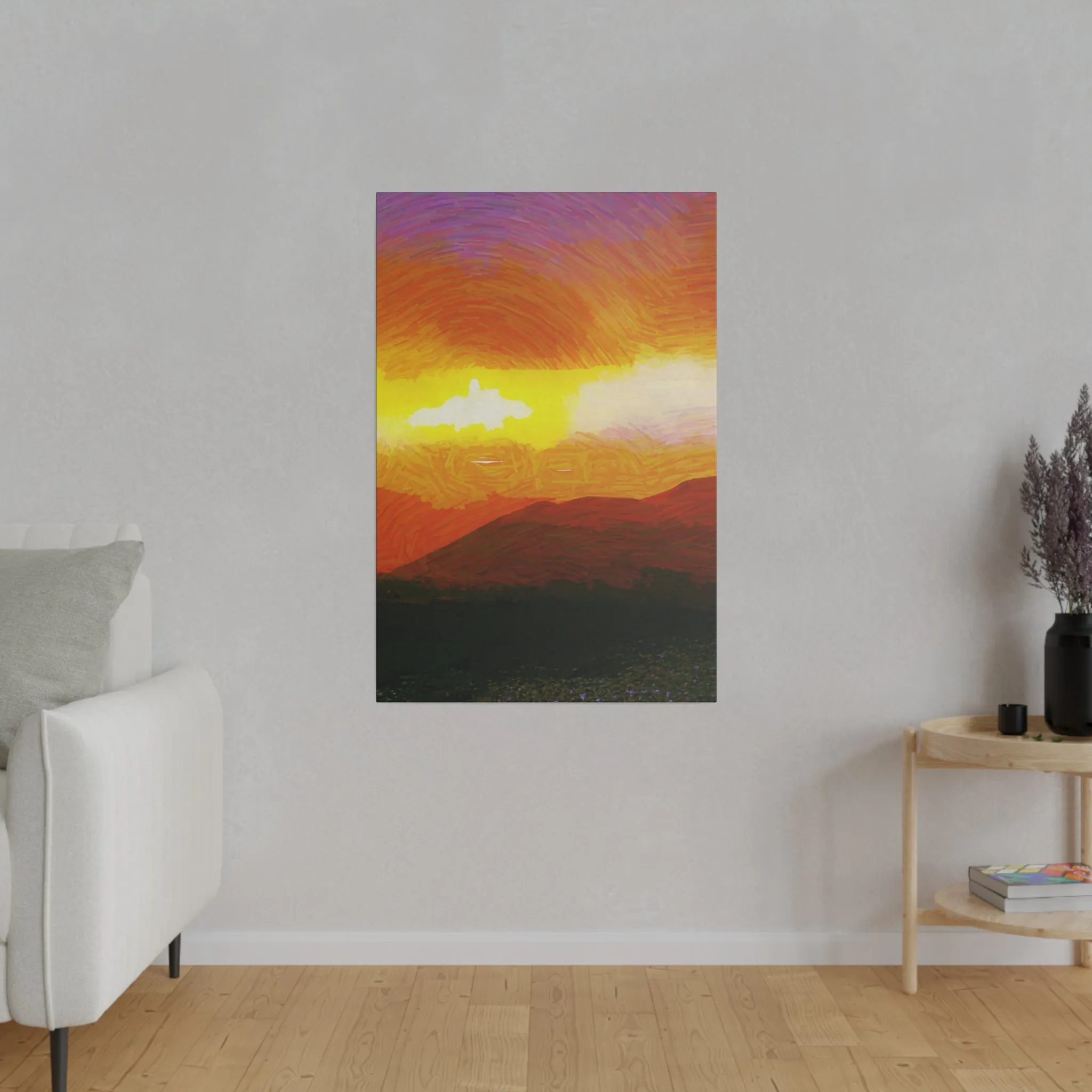 Canvas Print in Multiple Portrait Sizes from the Sunset Series at Intriguing Vistas
