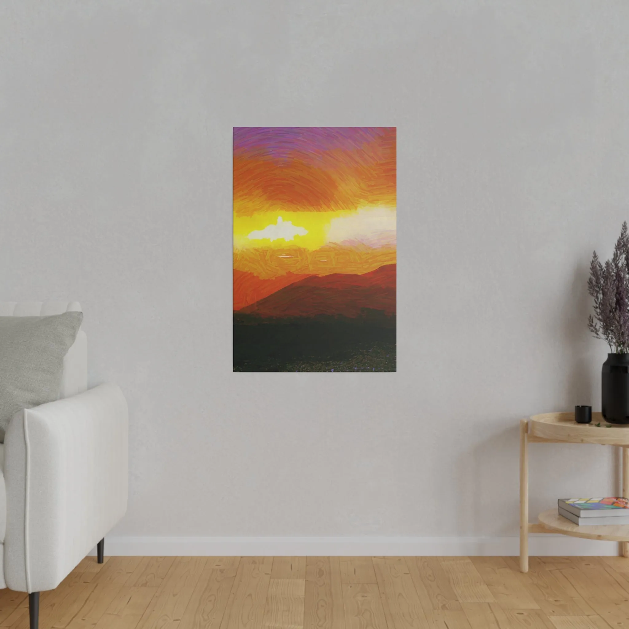 Canvas Print in Multiple Portrait Sizes from the Sunset Series at Intriguing Vistas
