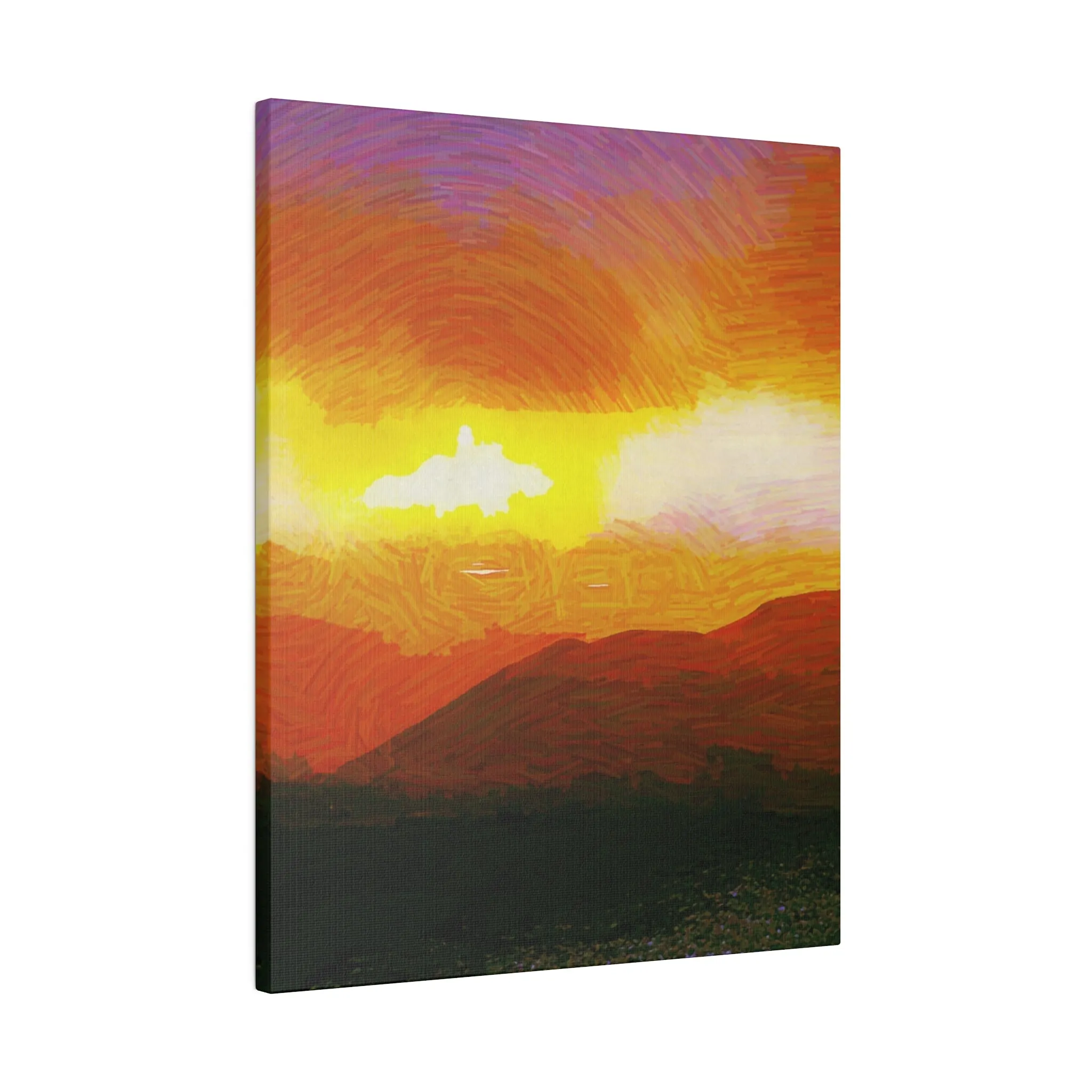 Canvas Print in Multiple Portrait Sizes from the Sunset Series at Intriguing Vistas