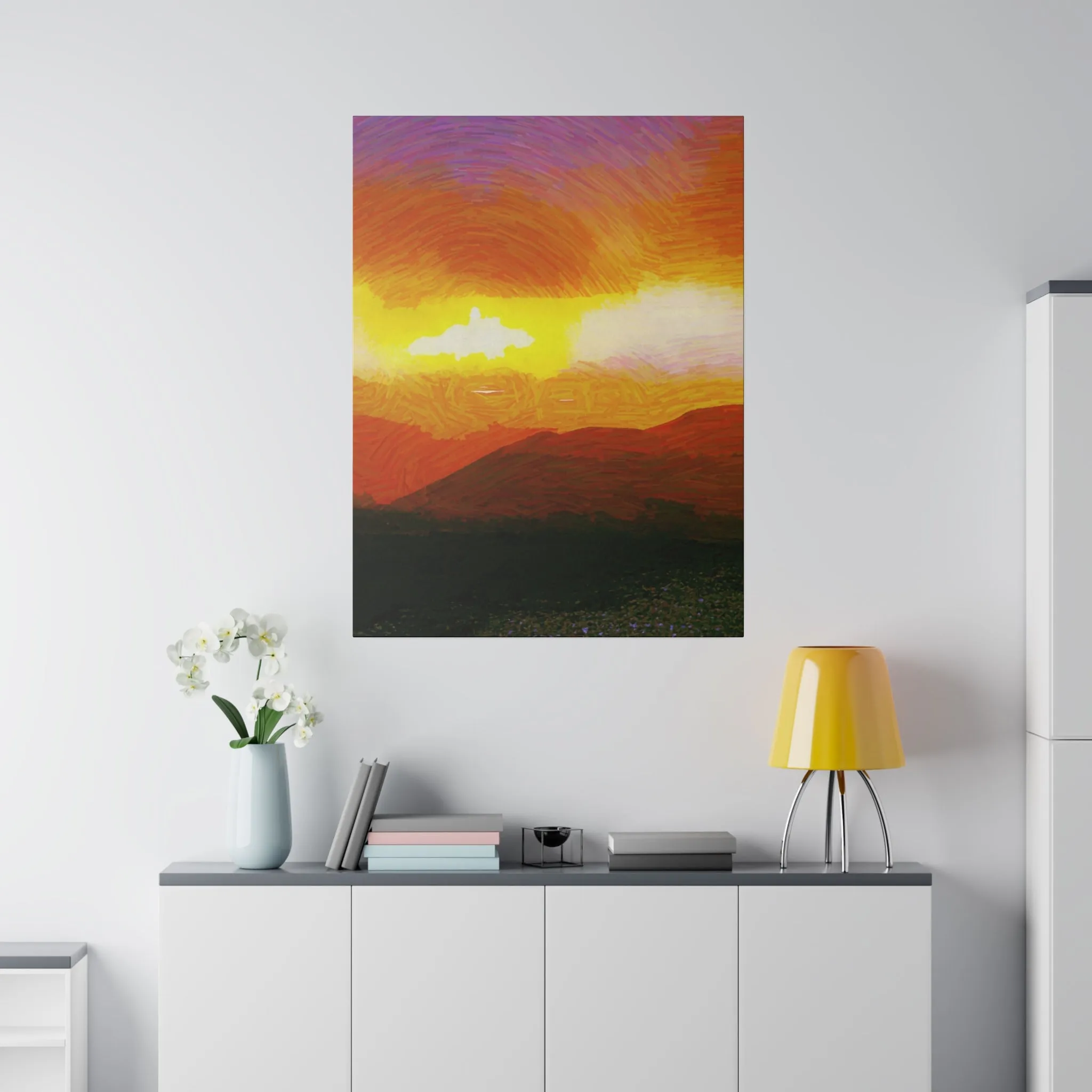 Canvas Print in Multiple Portrait Sizes from the Sunset Series at Intriguing Vistas