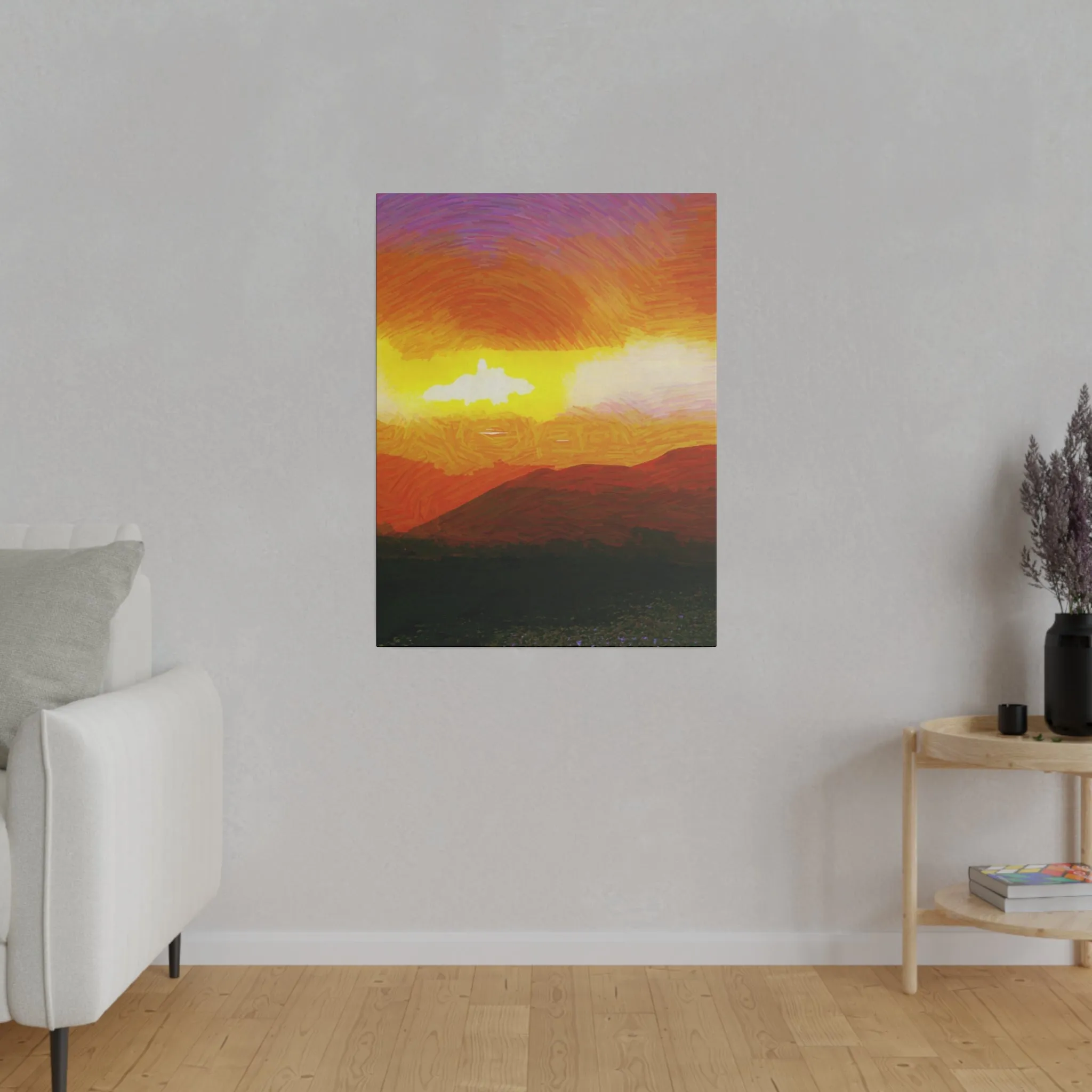 Canvas Print in Multiple Portrait Sizes from the Sunset Series at Intriguing Vistas
