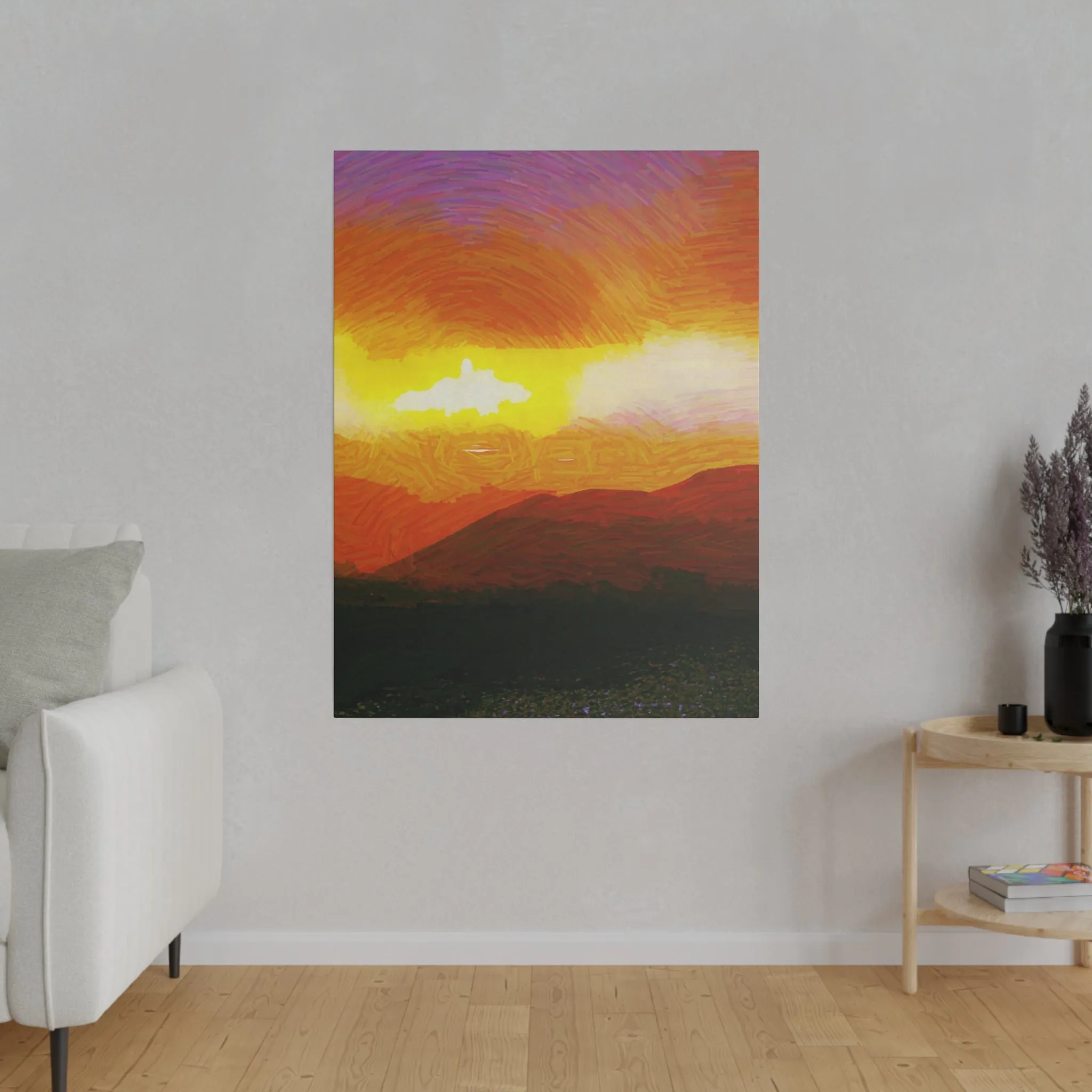 Canvas Print in Multiple Portrait Sizes from the Sunset Series at Intriguing Vistas