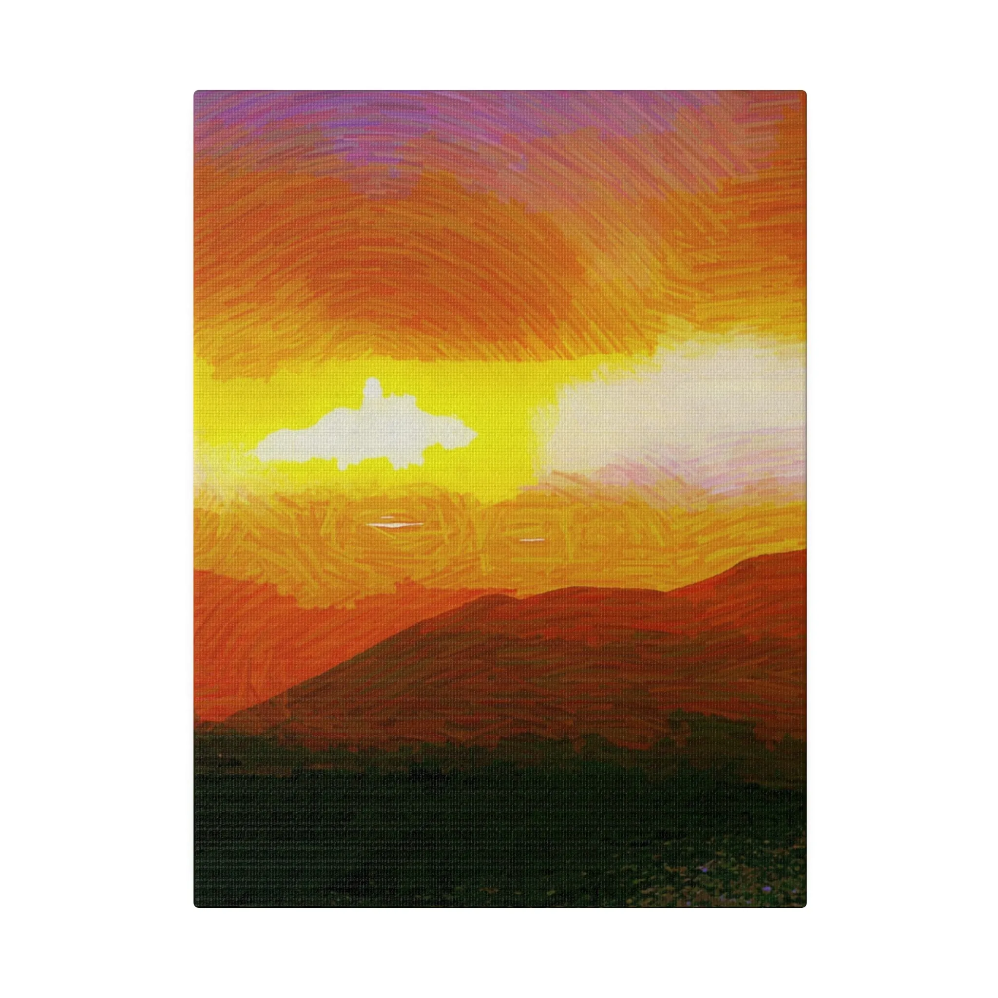 Canvas Print in Multiple Portrait Sizes from the Sunset Series at Intriguing Vistas