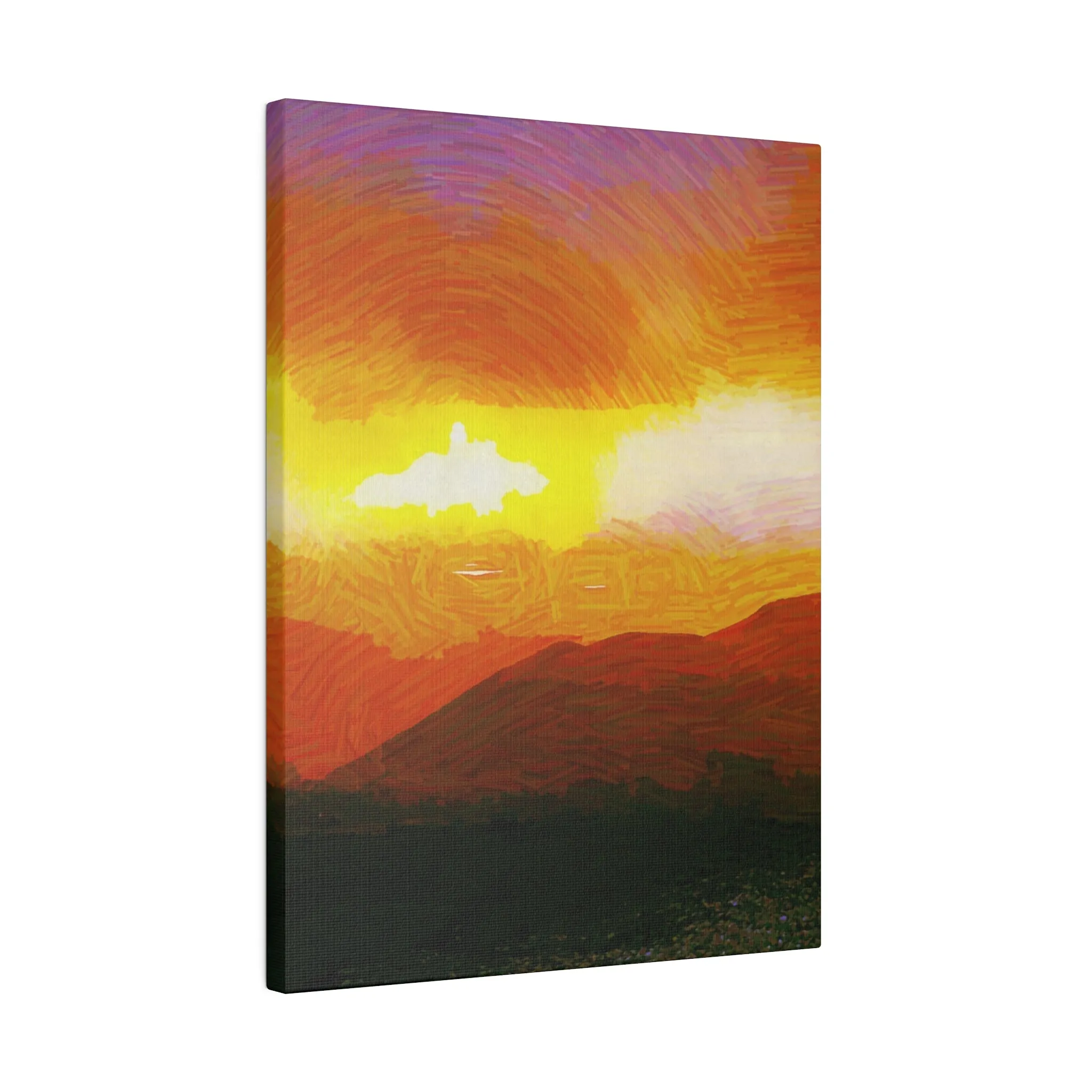 Canvas Print in Multiple Portrait Sizes from the Sunset Series at Intriguing Vistas