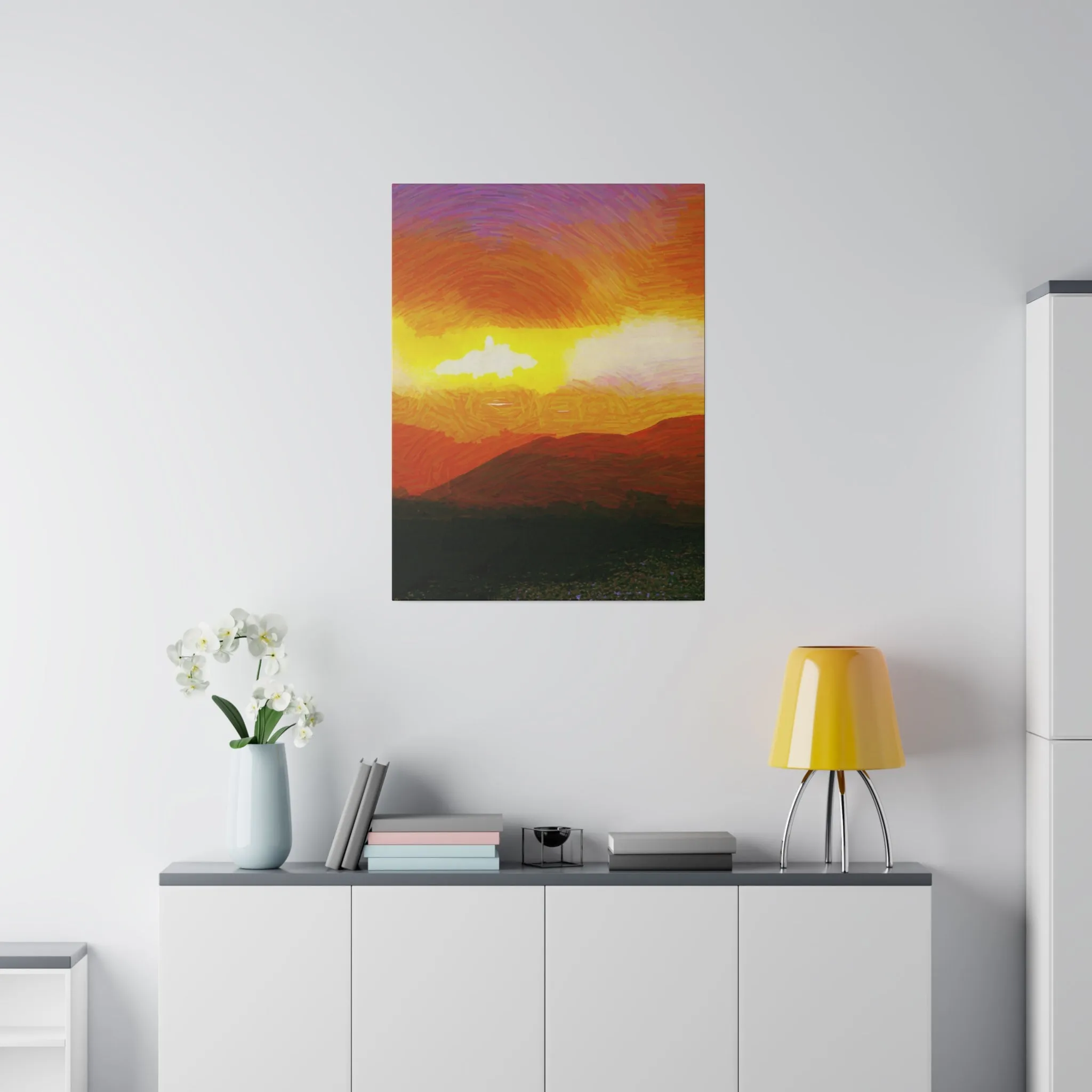 Canvas Print in Multiple Portrait Sizes from the Sunset Series at Intriguing Vistas