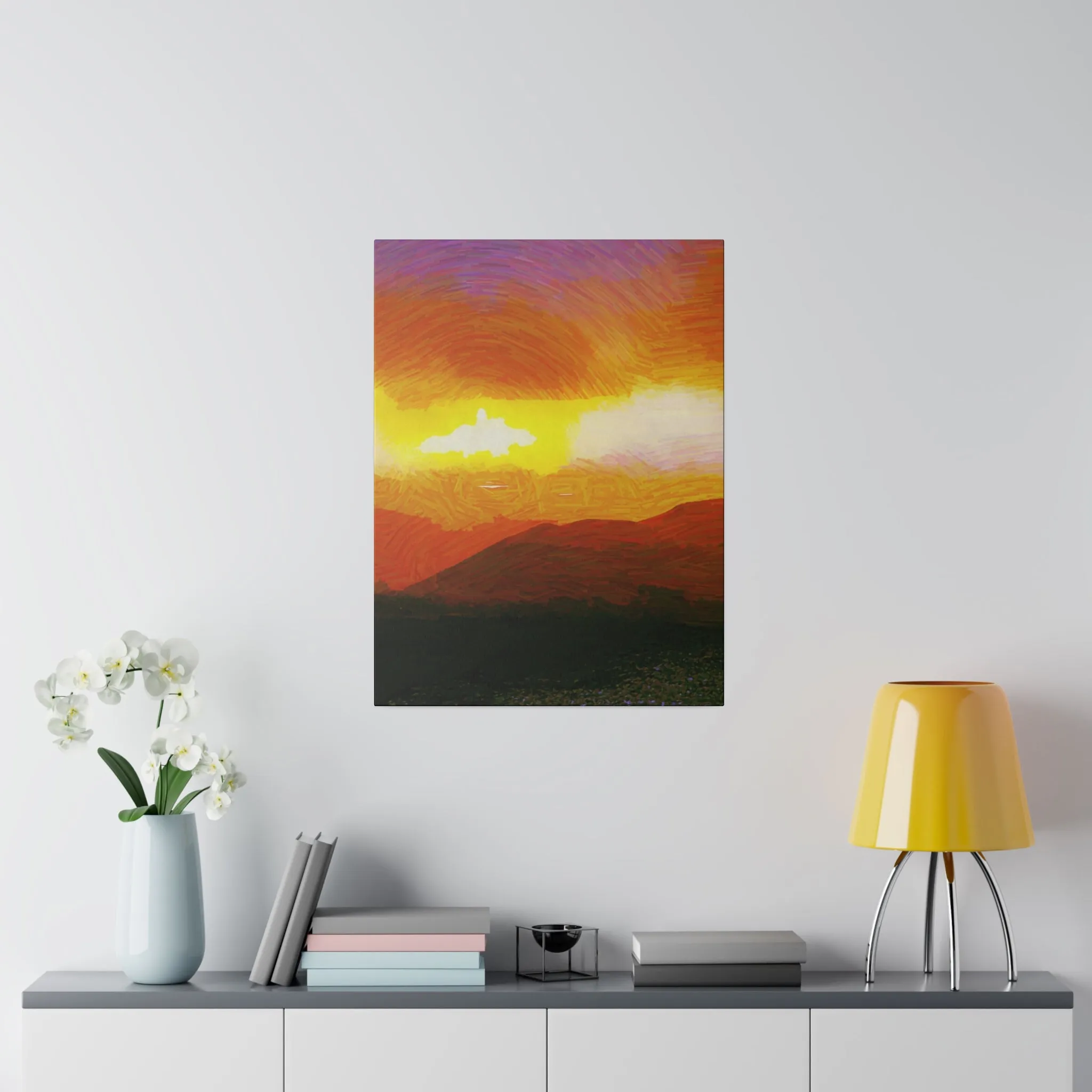 Canvas Print in Multiple Portrait Sizes from the Sunset Series at Intriguing Vistas