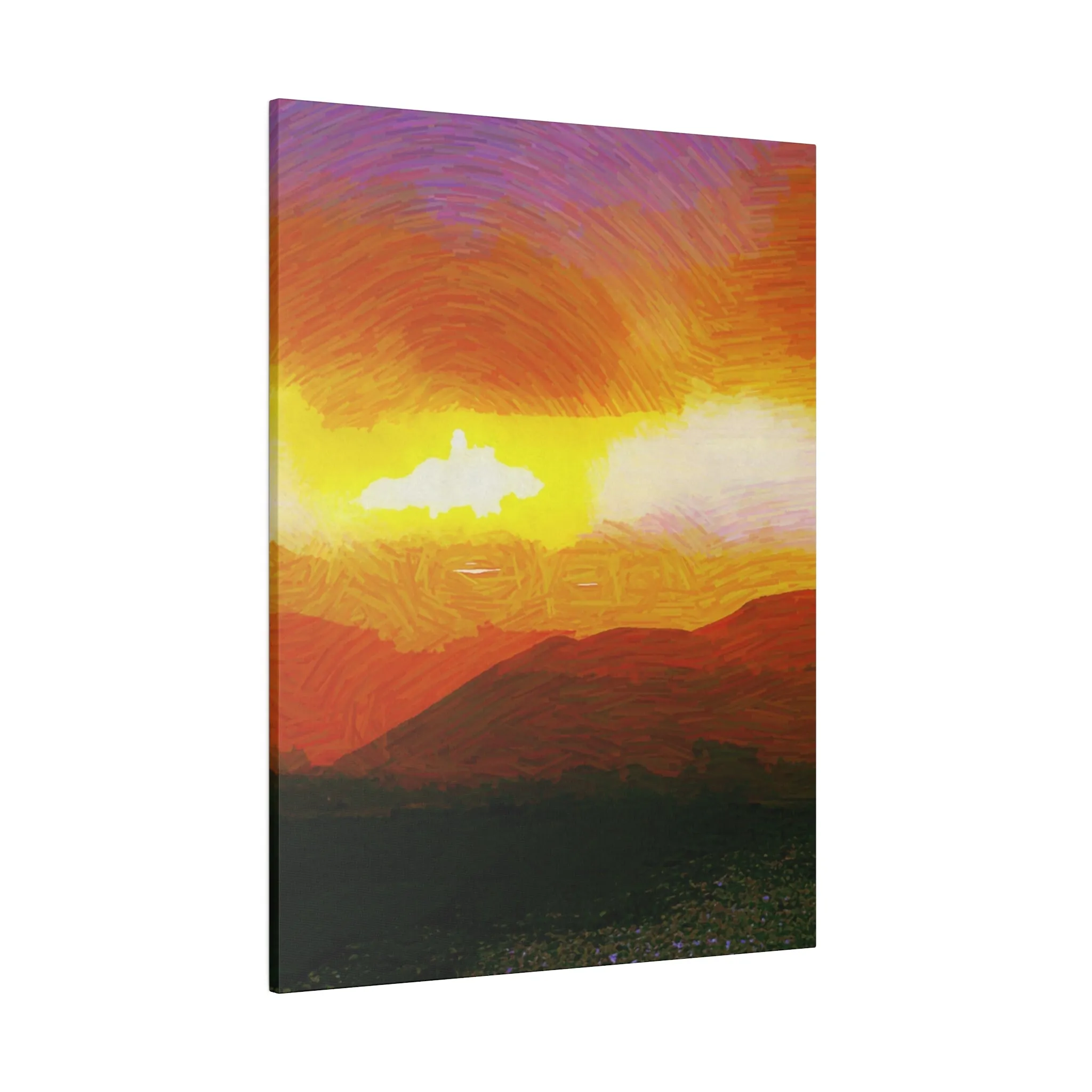 Canvas Print in Multiple Portrait Sizes from the Sunset Series at Intriguing Vistas