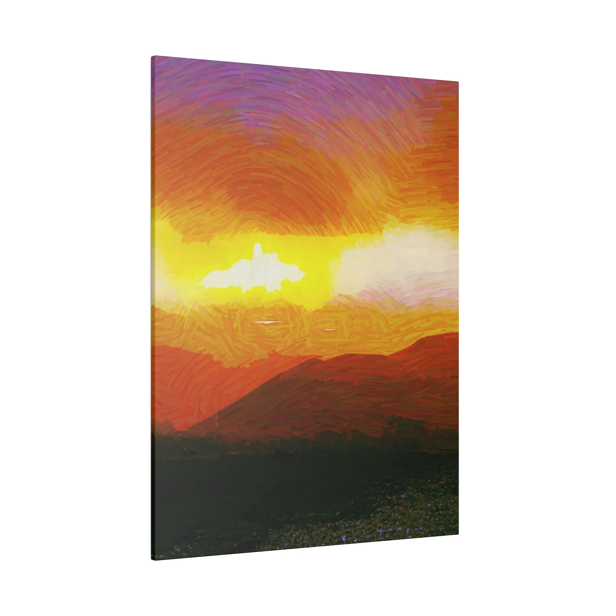 Canvas Print in Multiple Portrait Sizes from the Sunset Series at Intriguing Vistas