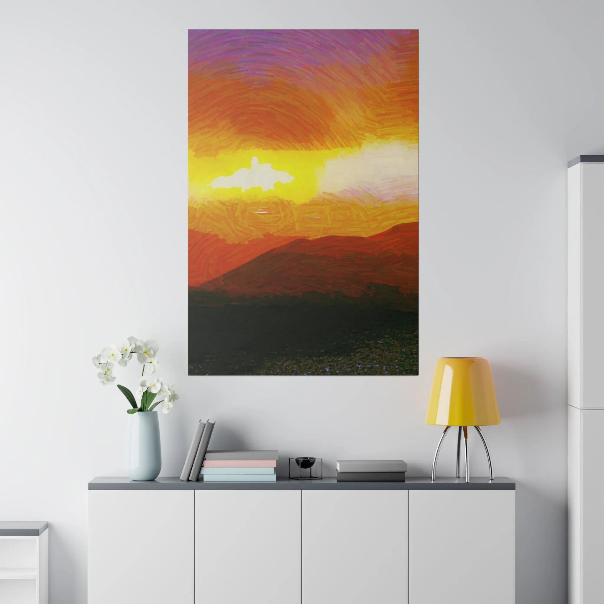 Canvas Print in Multiple Portrait Sizes from the Sunset Series at Intriguing Vistas