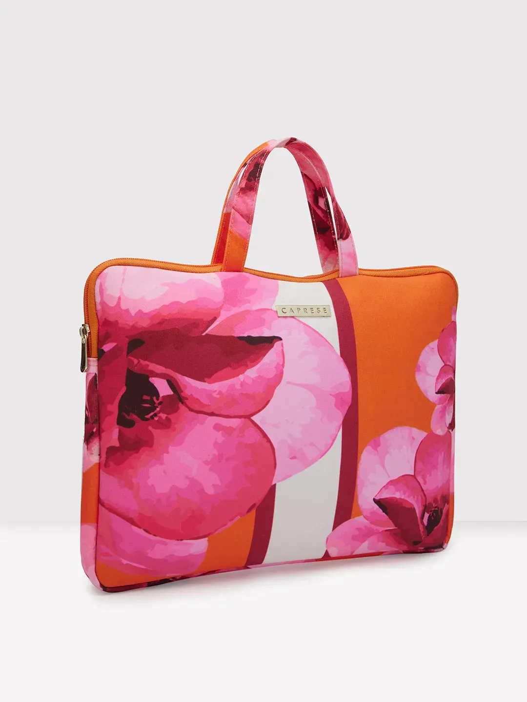 Caprese Ivy Large Orange Laptop Sleeve Bag