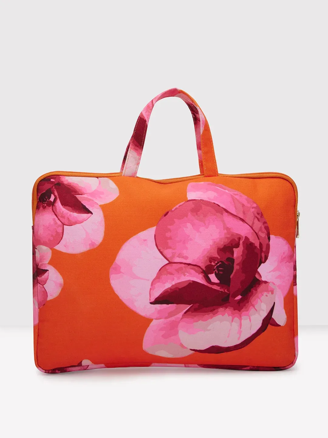 Caprese Ivy Large Orange Laptop Sleeve Bag