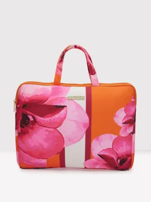 Caprese Ivy Large Orange Laptop Sleeve Bag