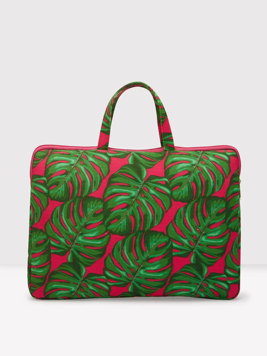 Caprese Tulip Large Green Laptop Sleeve Bag