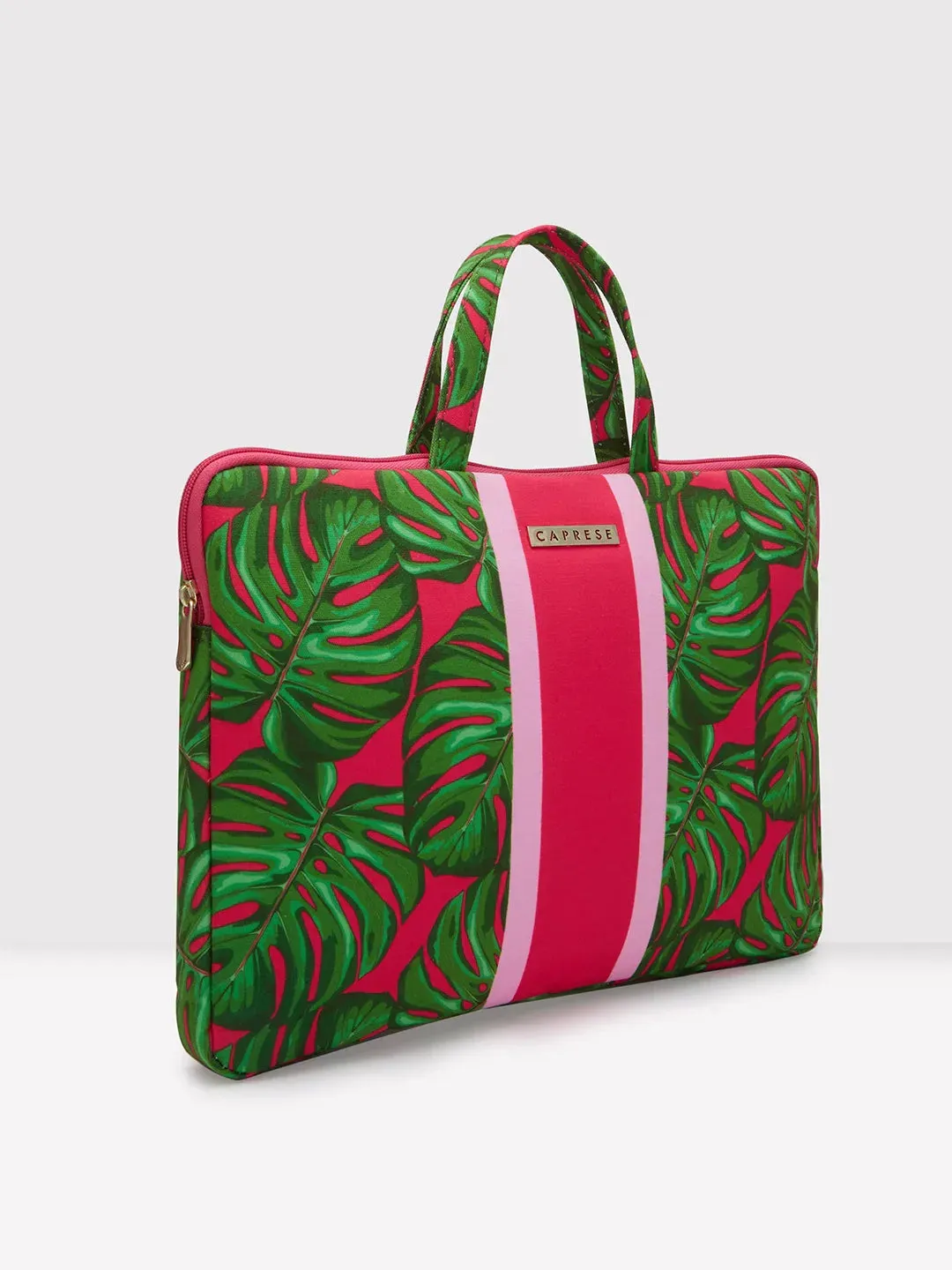 Caprese Tulip Large Green Laptop Sleeve Bag