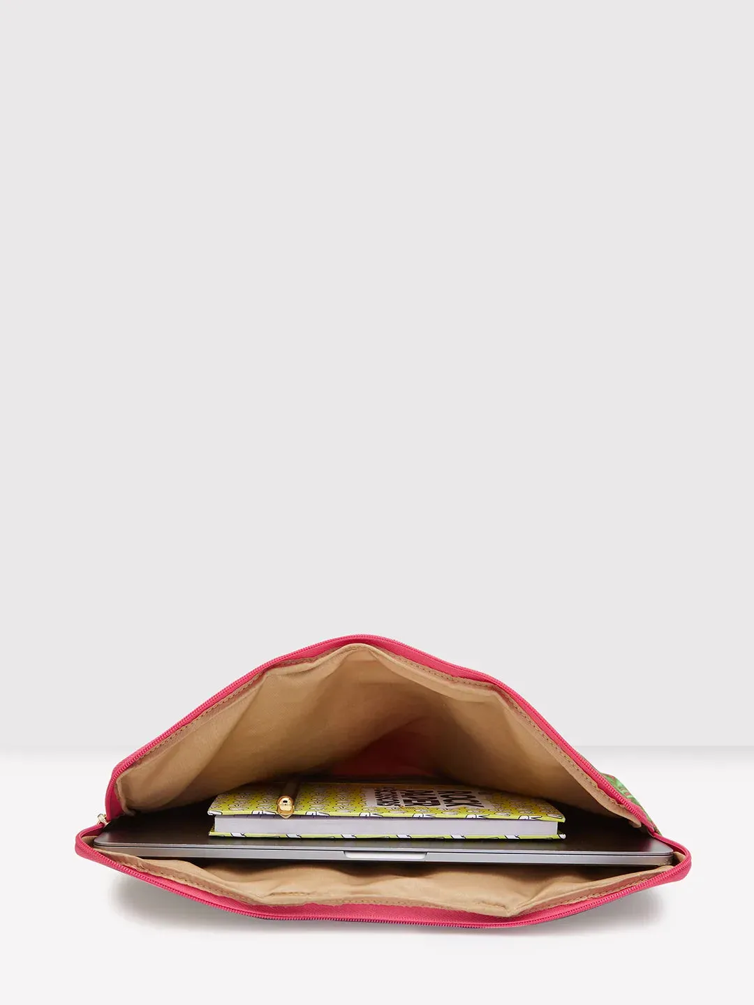 Caprese Tulip Large Green Laptop Sleeve Bag