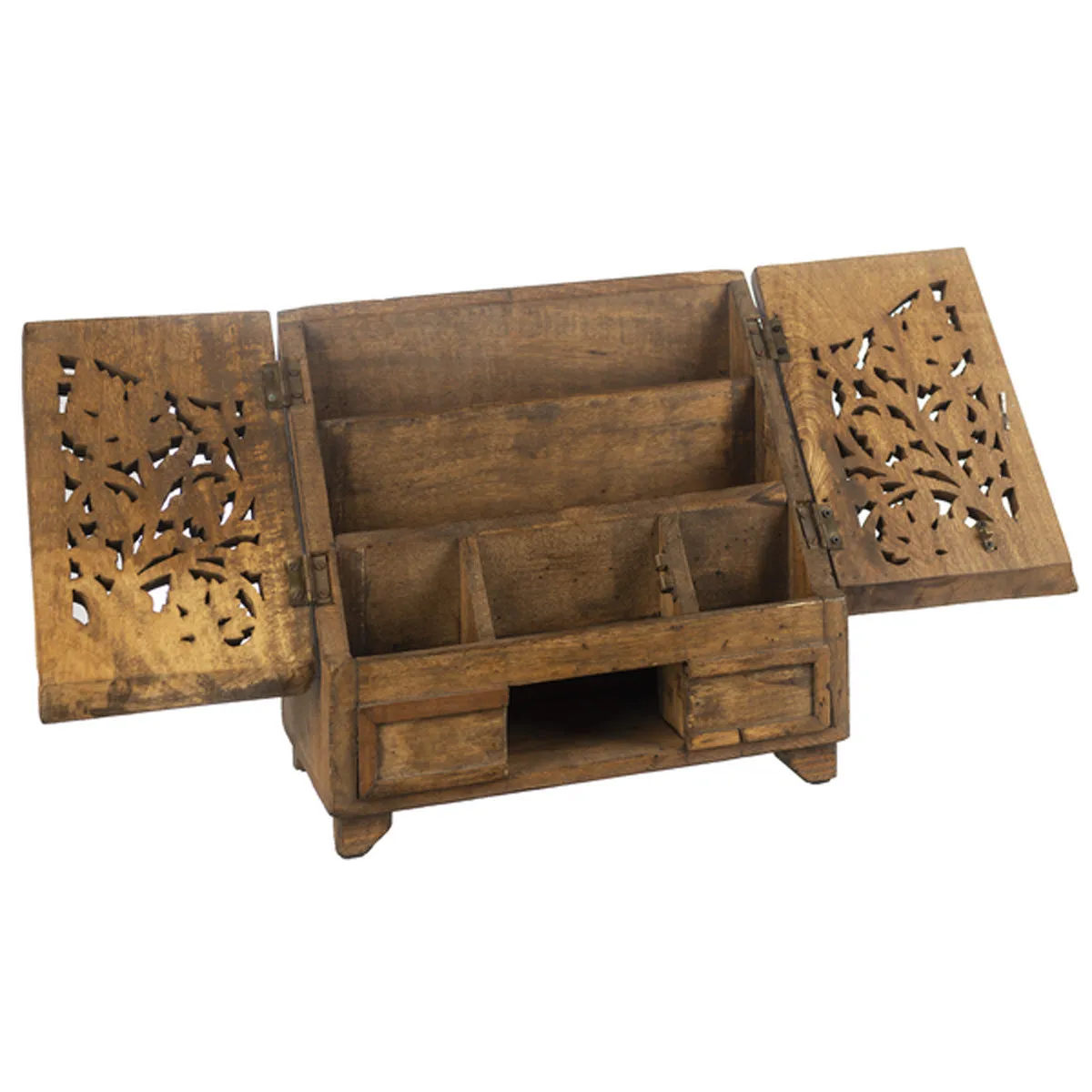 Carved Wooden Organizer