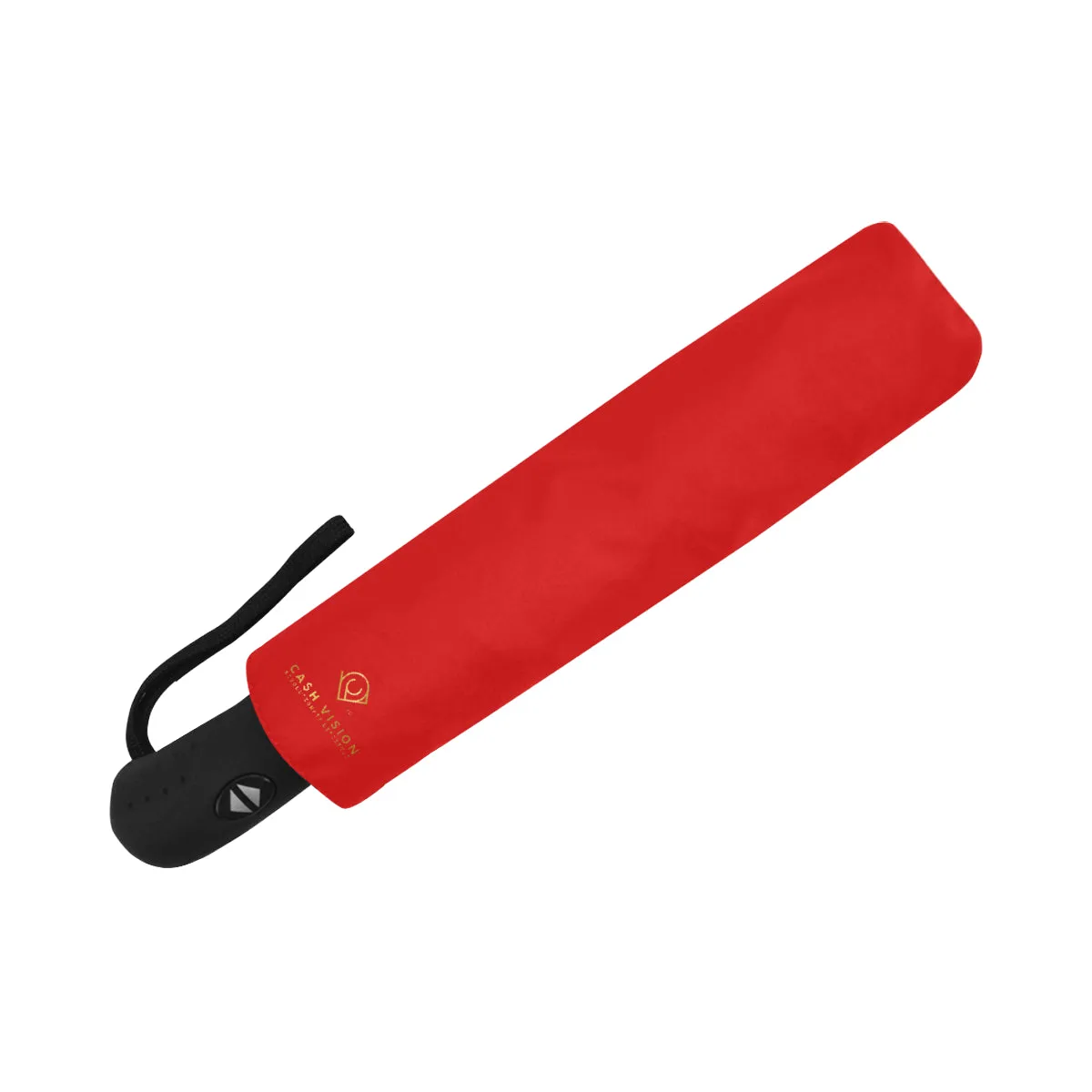 Cash Vision Anti-UV Auto-Fordable Umbrella - Black Red