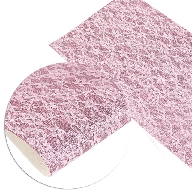 Champagne Gold Lace ~ Faux Leather Craft Sheets