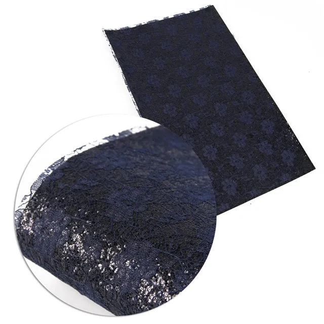 Champagne Gold Lace ~ Faux Leather Craft Sheets