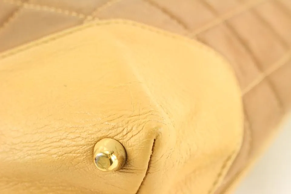 Chanel Beige x Brown Bicolor Shopper Canvas x Leather 12ck712s