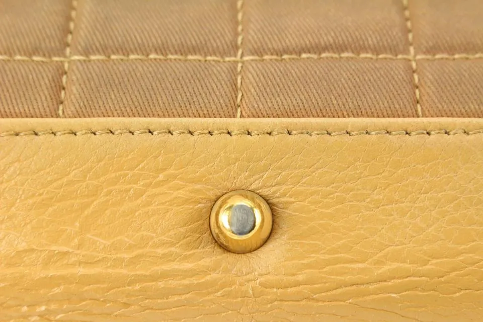 Chanel Beige x Brown Bicolor Shopper Canvas x Leather 12ck712s