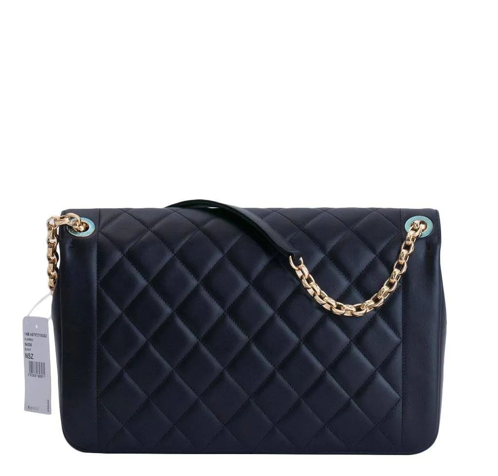 Chanel Flap Bag Black Lambskin GHW