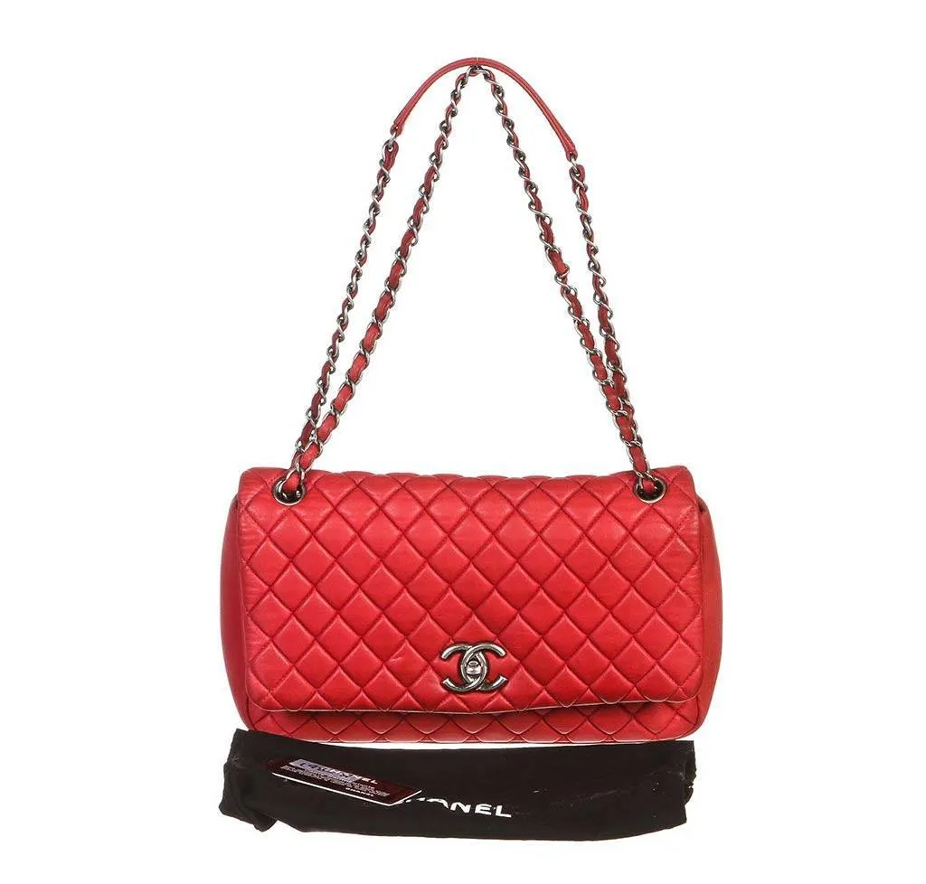 Chanel Hot Pink Flap Bag Calfskin