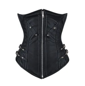 Chelsea Faux Leather Longline Underbust Corset