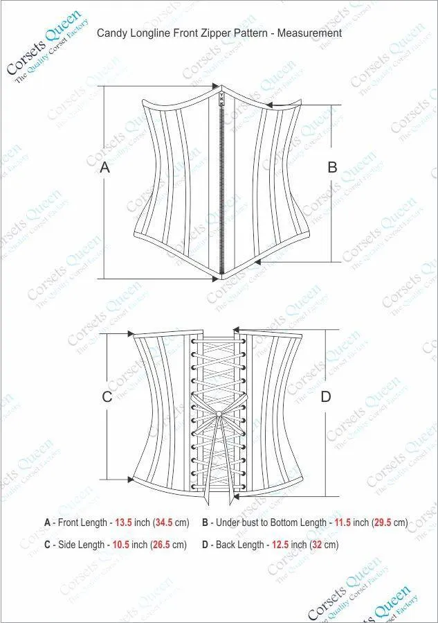 Chelsea Faux Leather Longline Underbust Corset