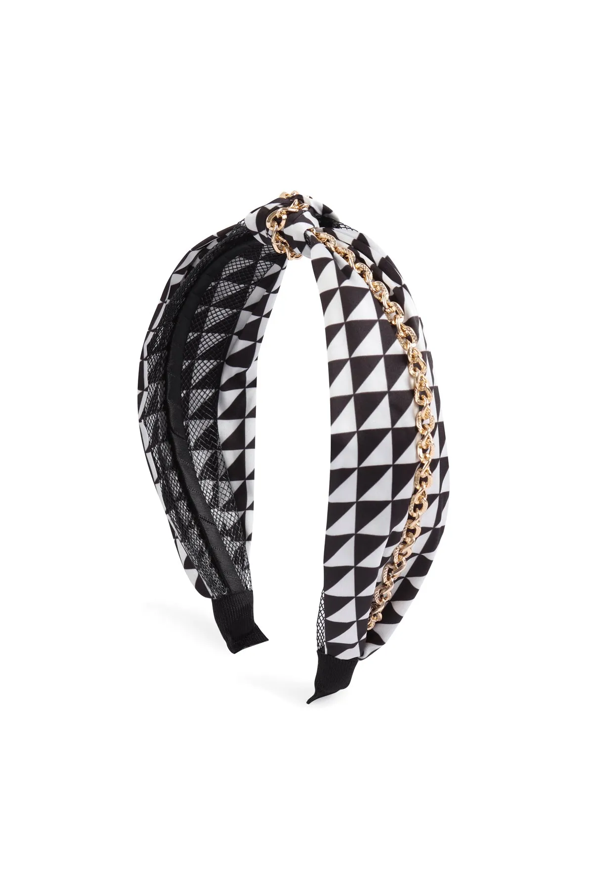 CHEVRON PATTERN WITH CHAIN KNOT HEADBAND
