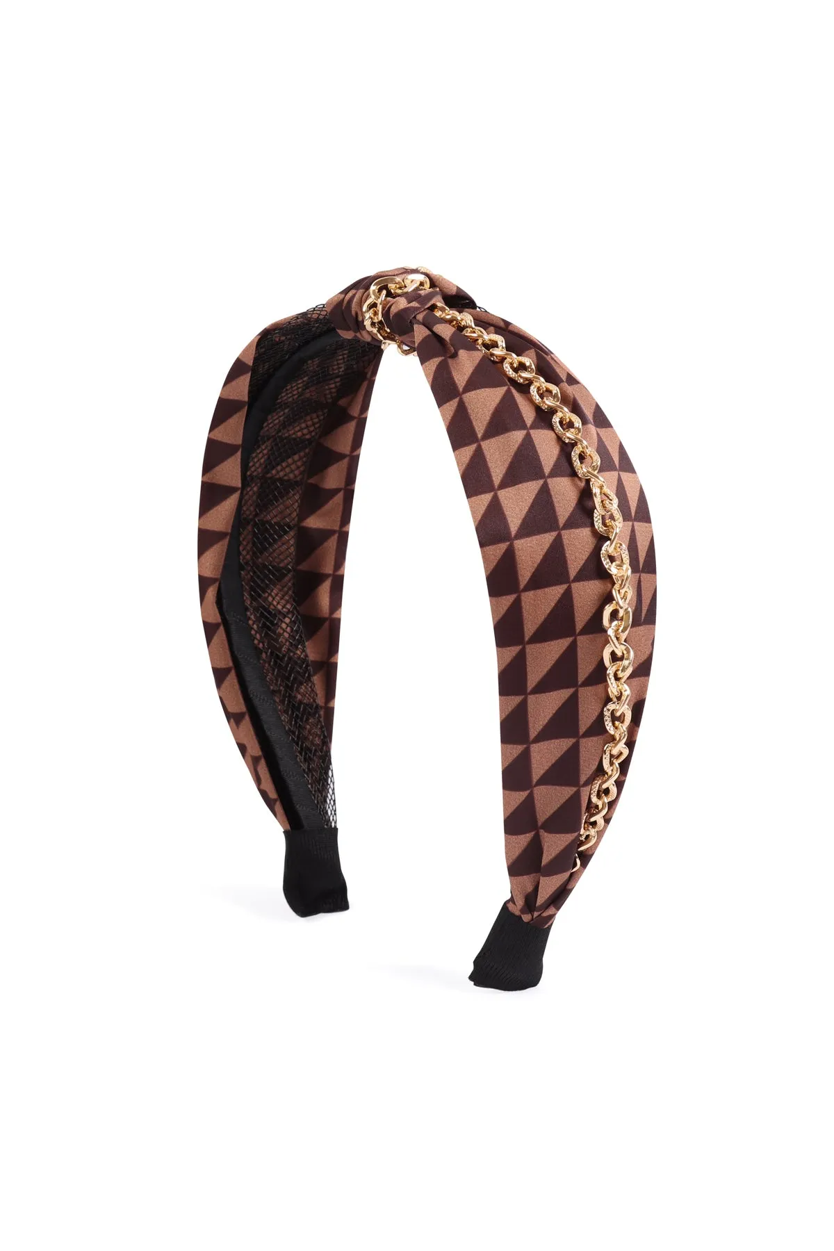 CHEVRON PATTERN WITH CHAIN KNOT HEADBAND