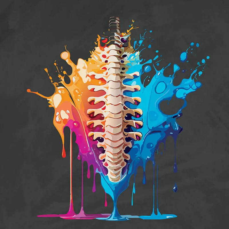 Chiropractic Spine Paint Splash