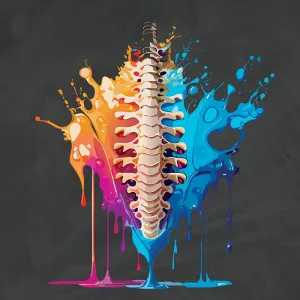 Chiropractic Spine Paint Splash
