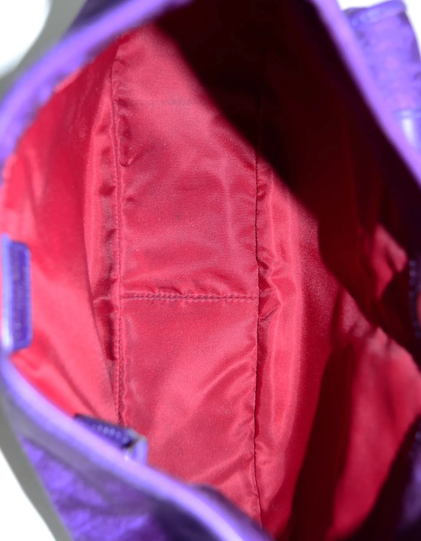 Christian Dior Vintage Purple Monogram Shoulder Bag