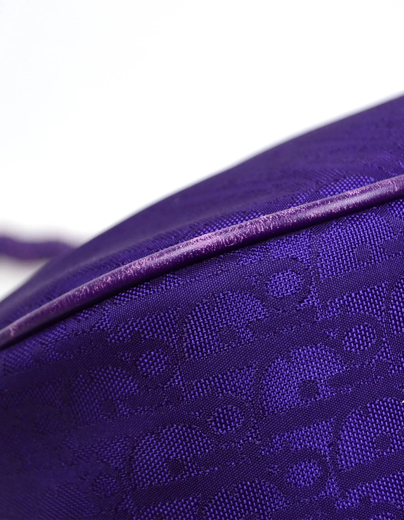 Christian Dior Vintage Purple Monogram Shoulder Bag