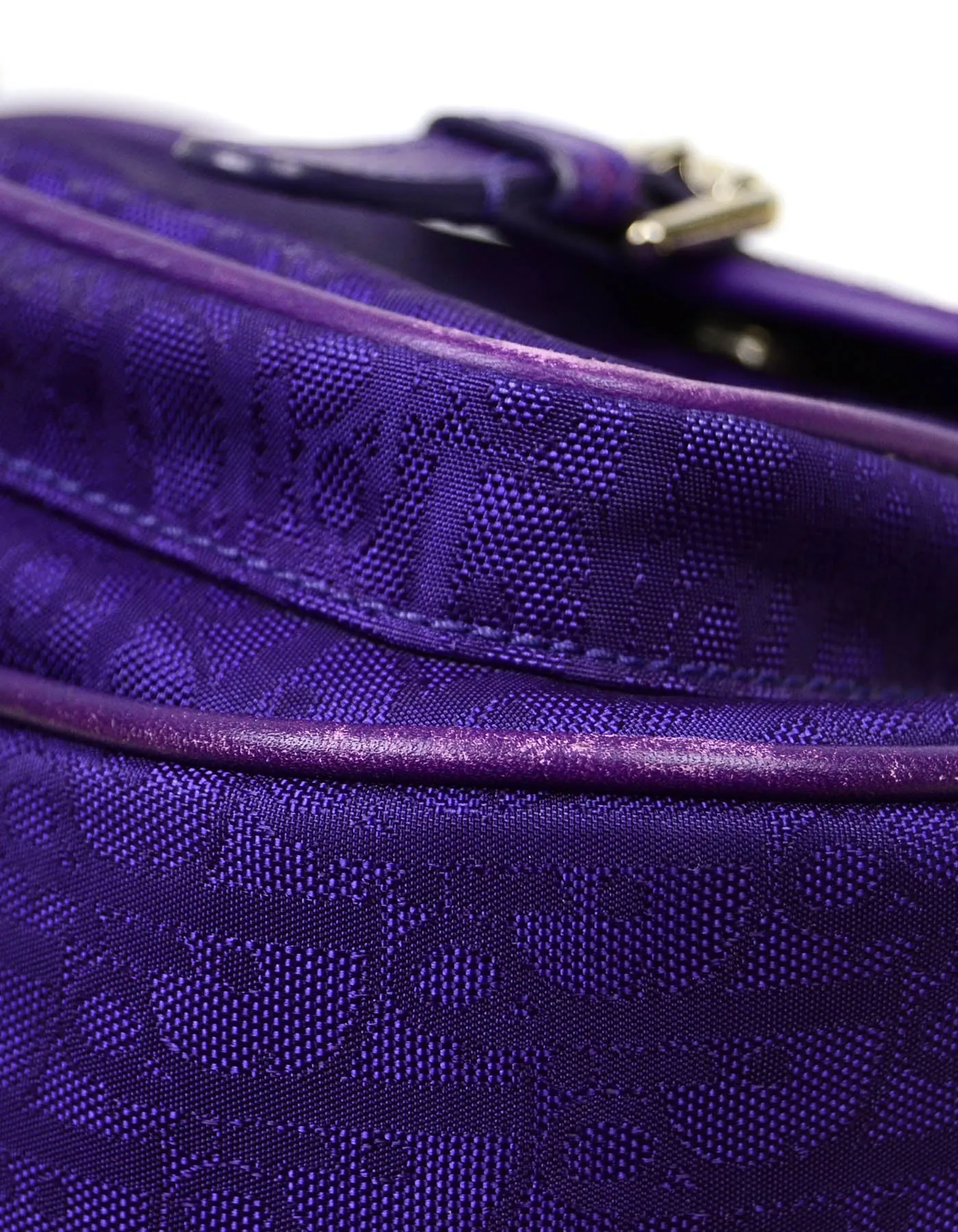 Christian Dior Vintage Purple Monogram Shoulder Bag