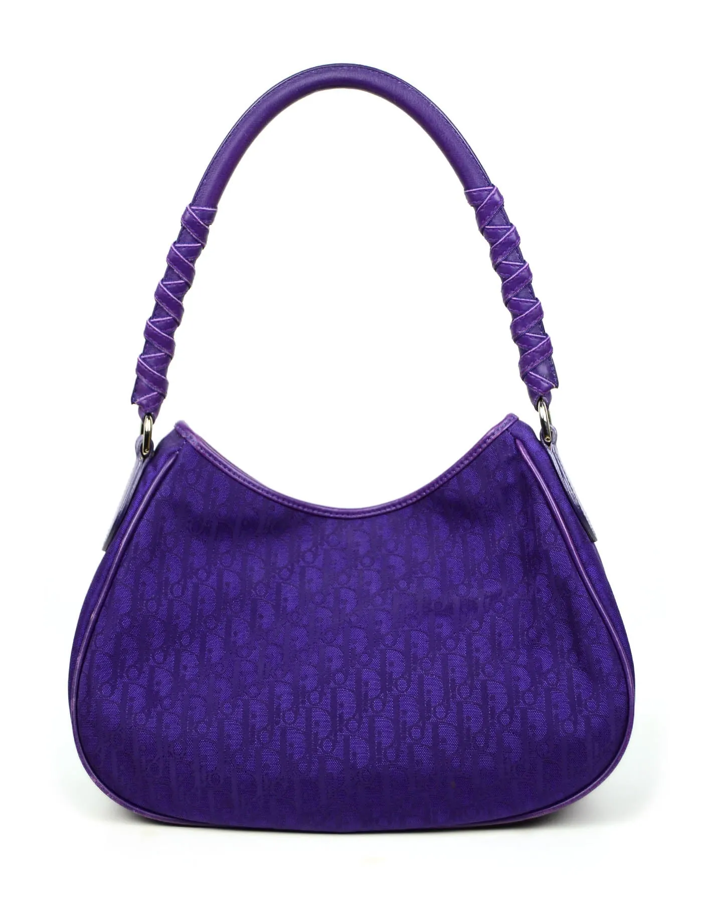 Christian Dior Vintage Purple Monogram Shoulder Bag